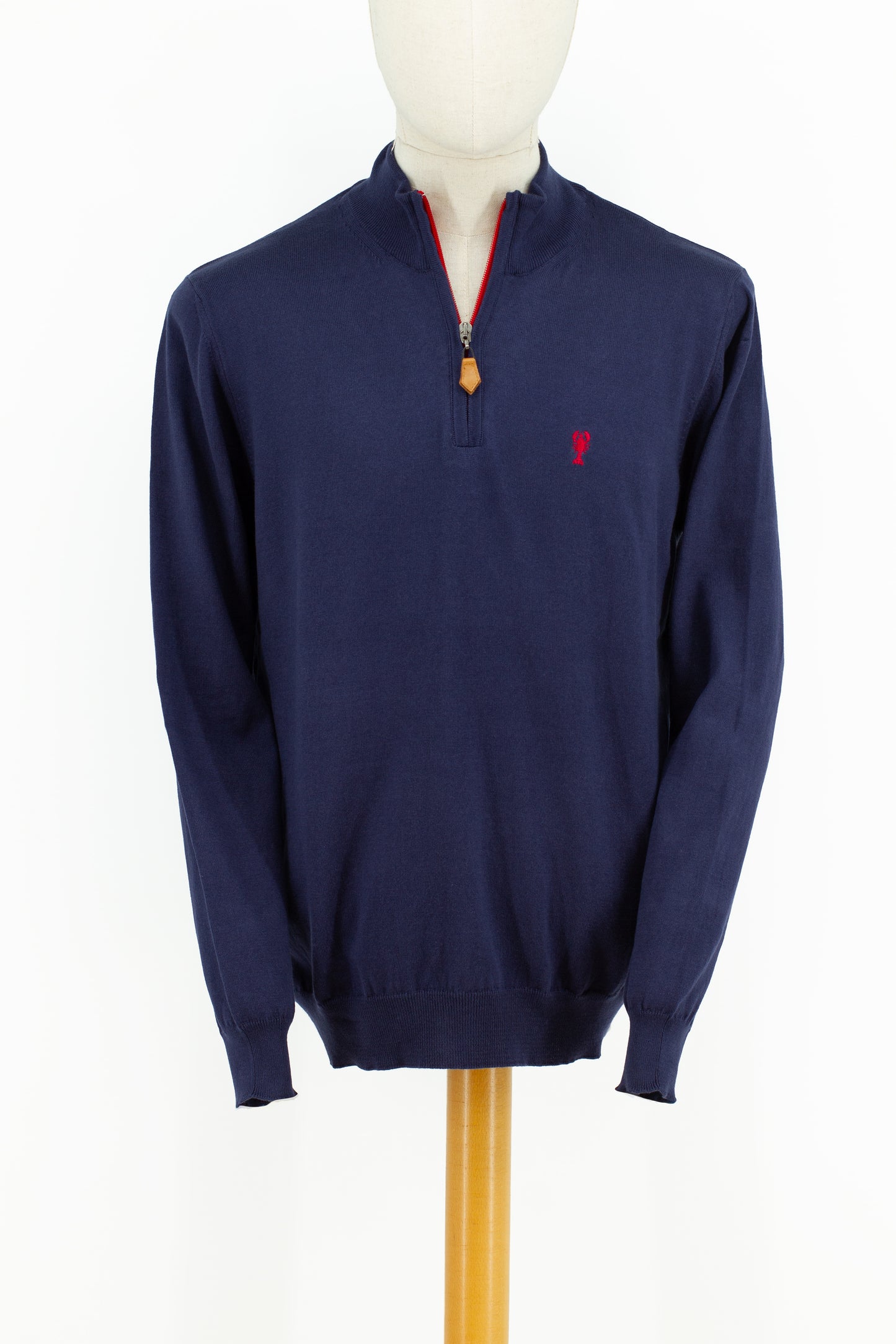 “Benoit” Zip-Neck Sweater