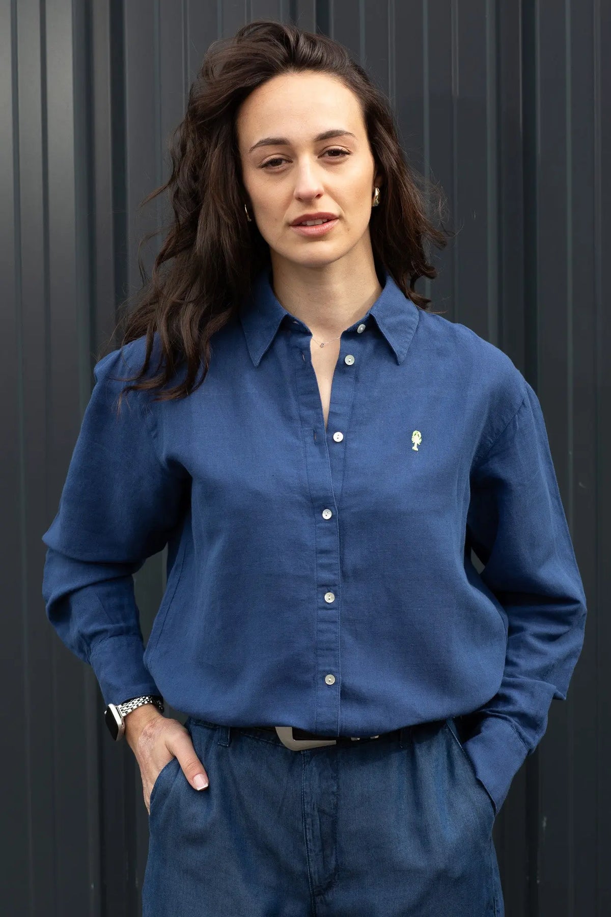 Chemise Lin Oversize « Aurélia » Unie La 5ème Femme