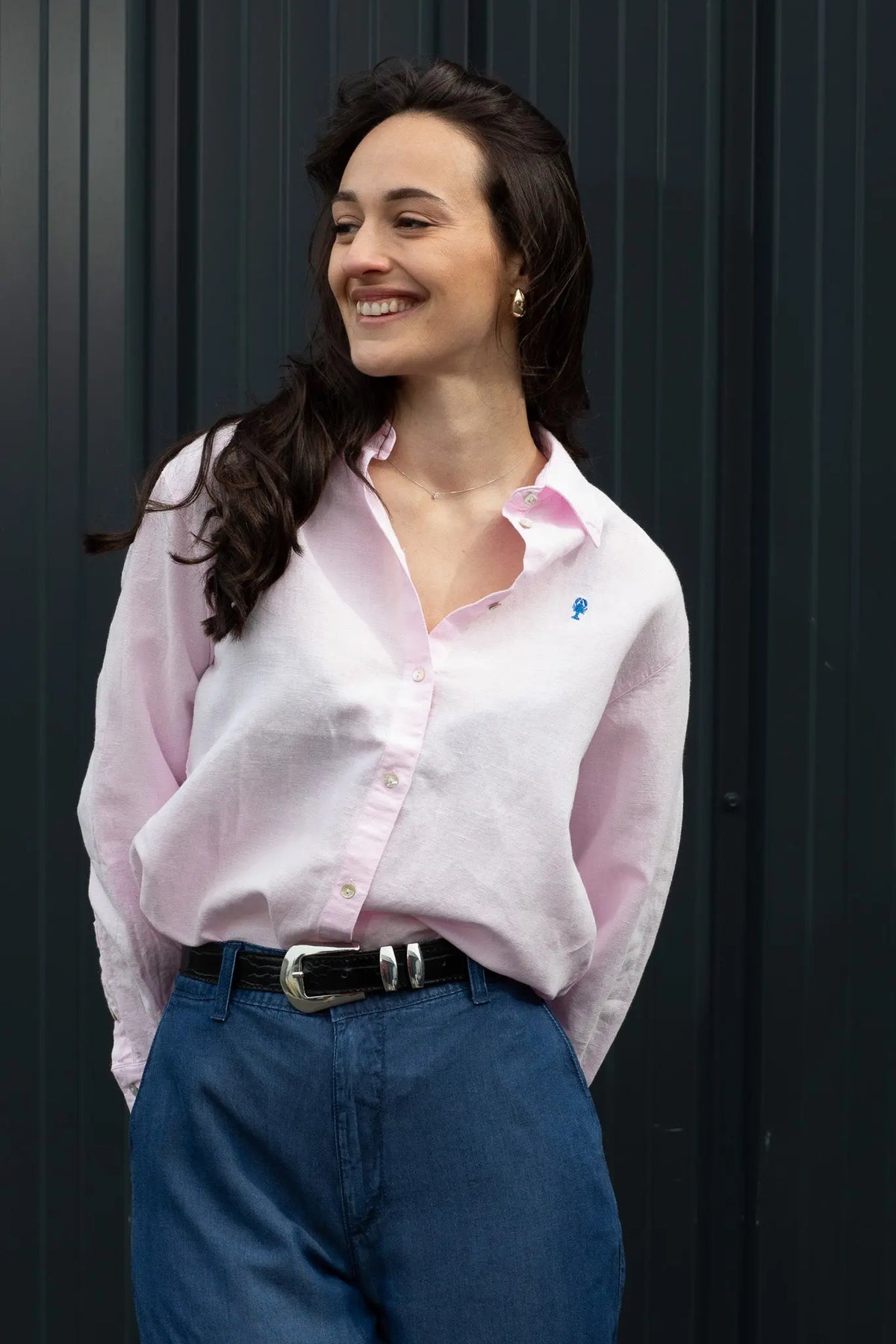 Chemise Lin Oversize « Aurélia » Unie La 5ème Femme