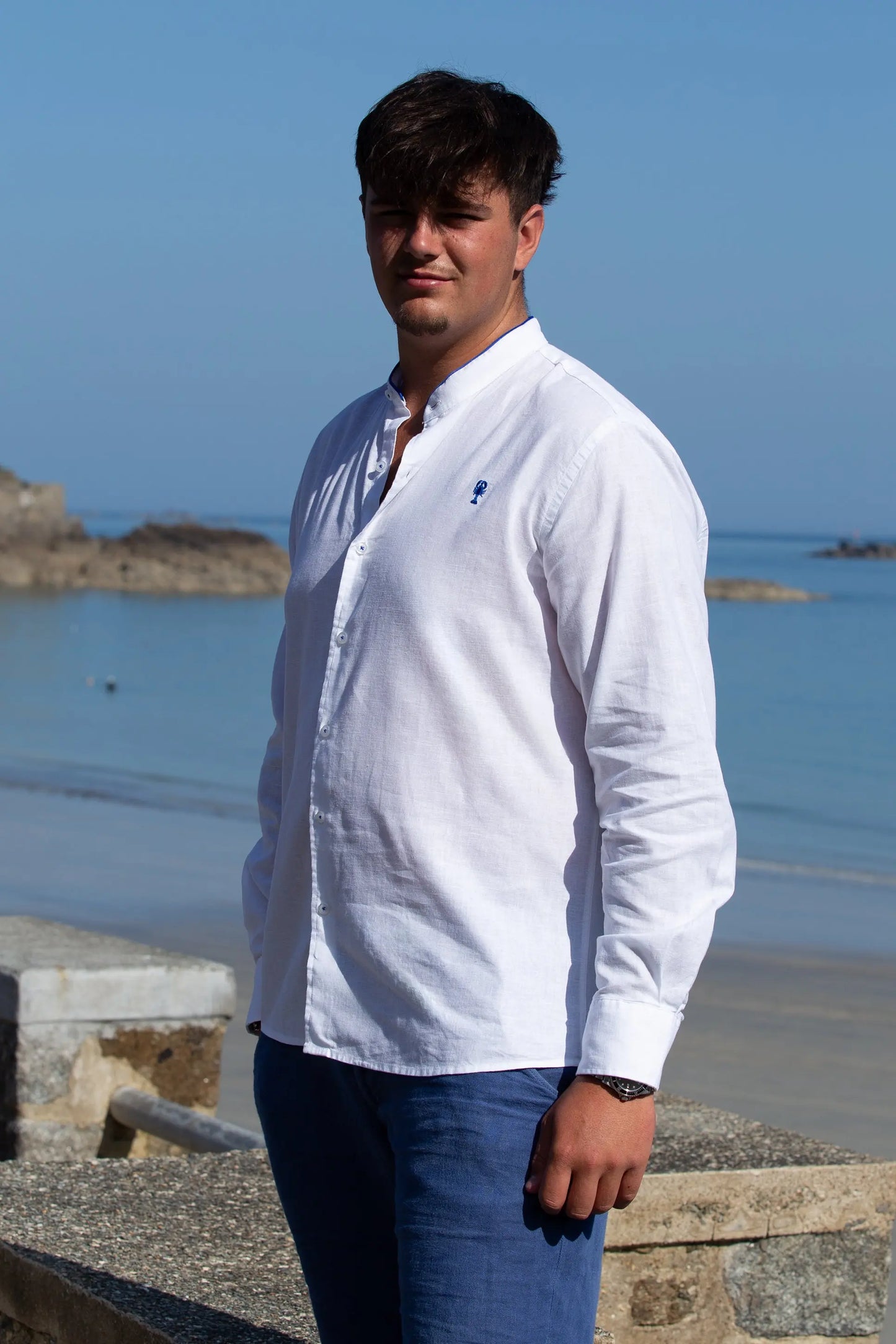 Chemise « Mao » en Lin La 5ème Homme