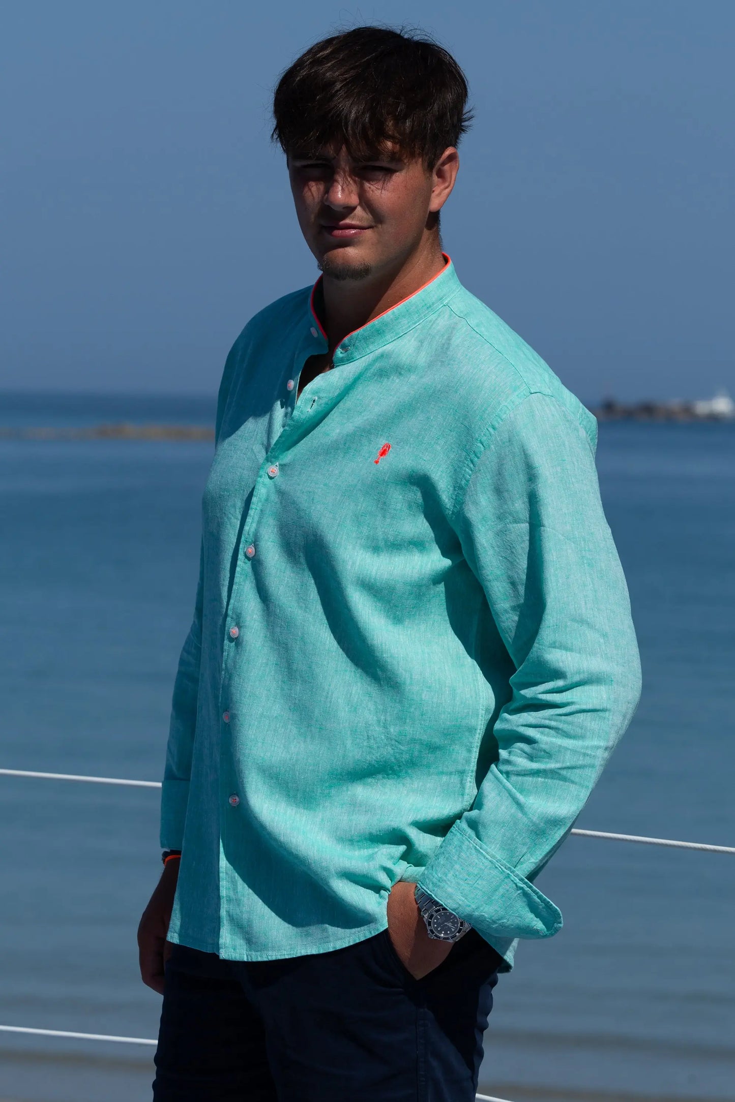 Chemise « Mao » en Lin La 5ème Homme