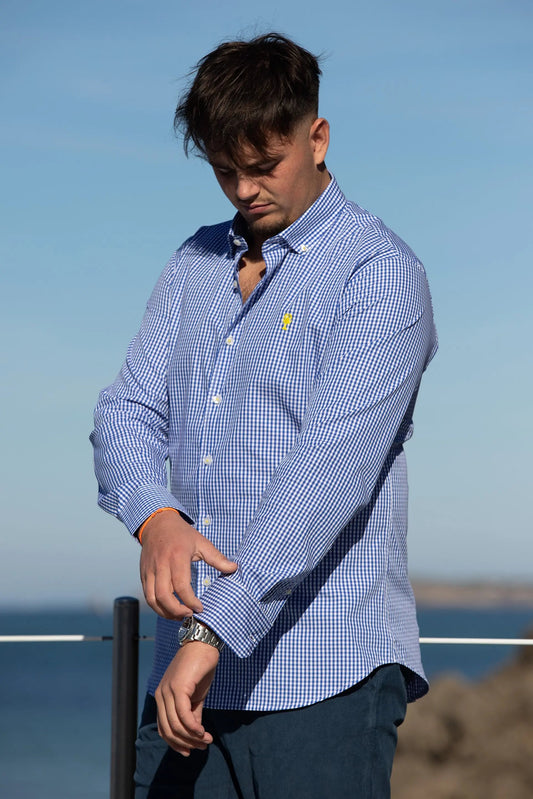 Chemise à carreaux Vichy La 5ème Homme