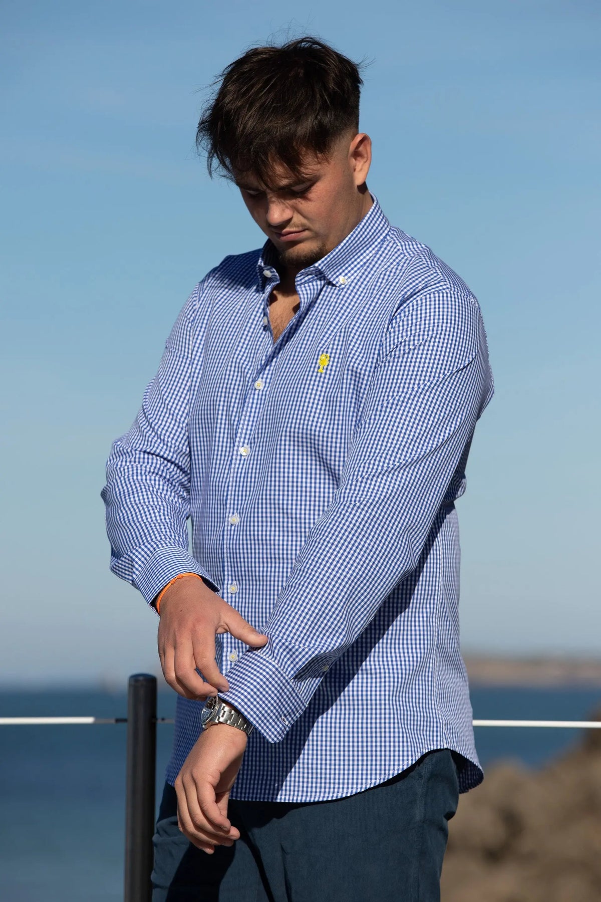 Chemise à carreaux Vichy La 5ème Homme