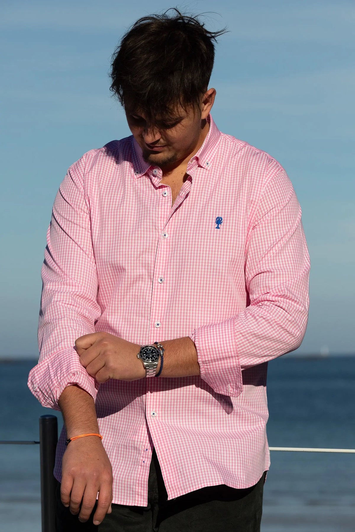 Chemise à carreaux Vichy La 5ème Homme