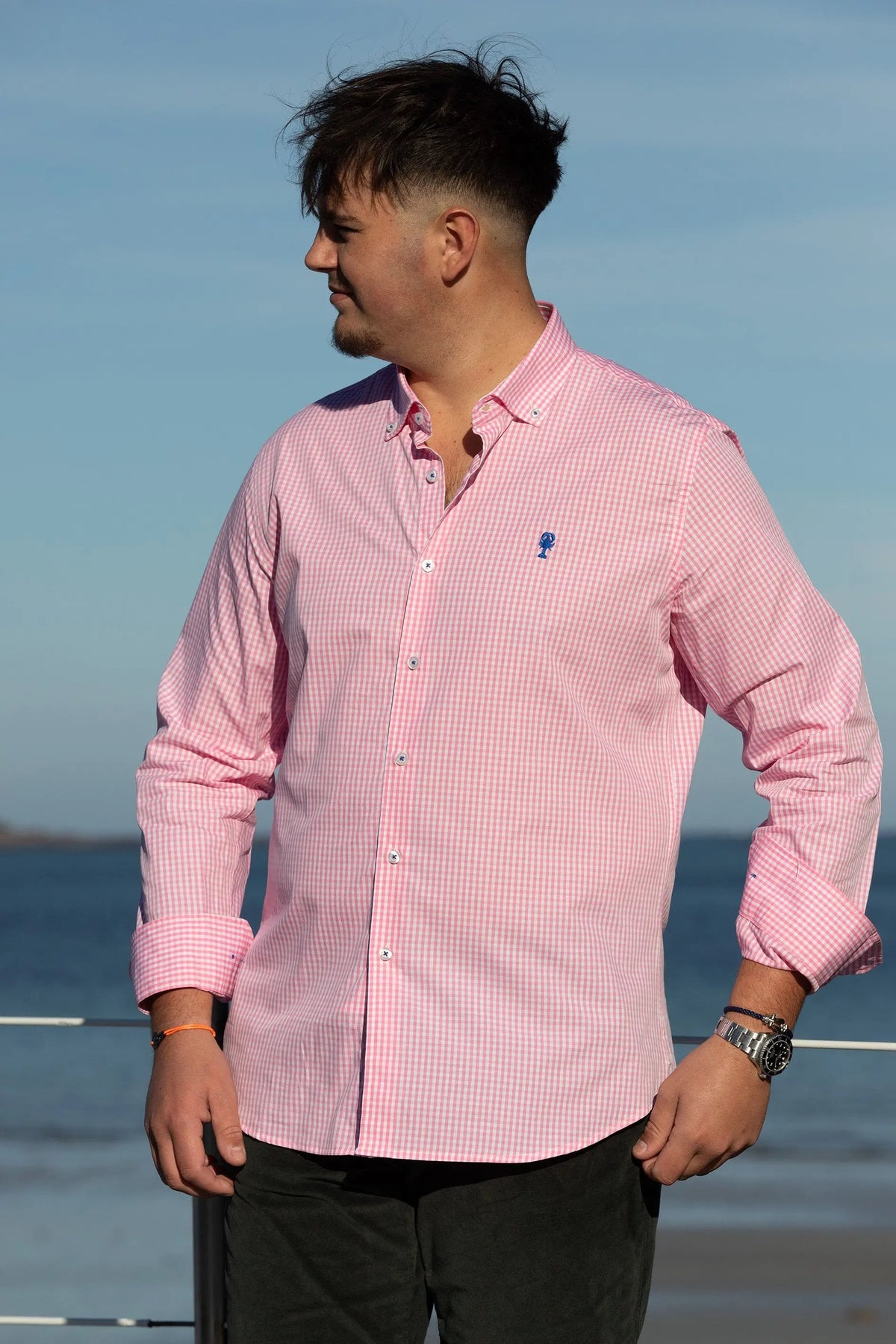 Chemise à carreaux Vichy La 5ème Homme