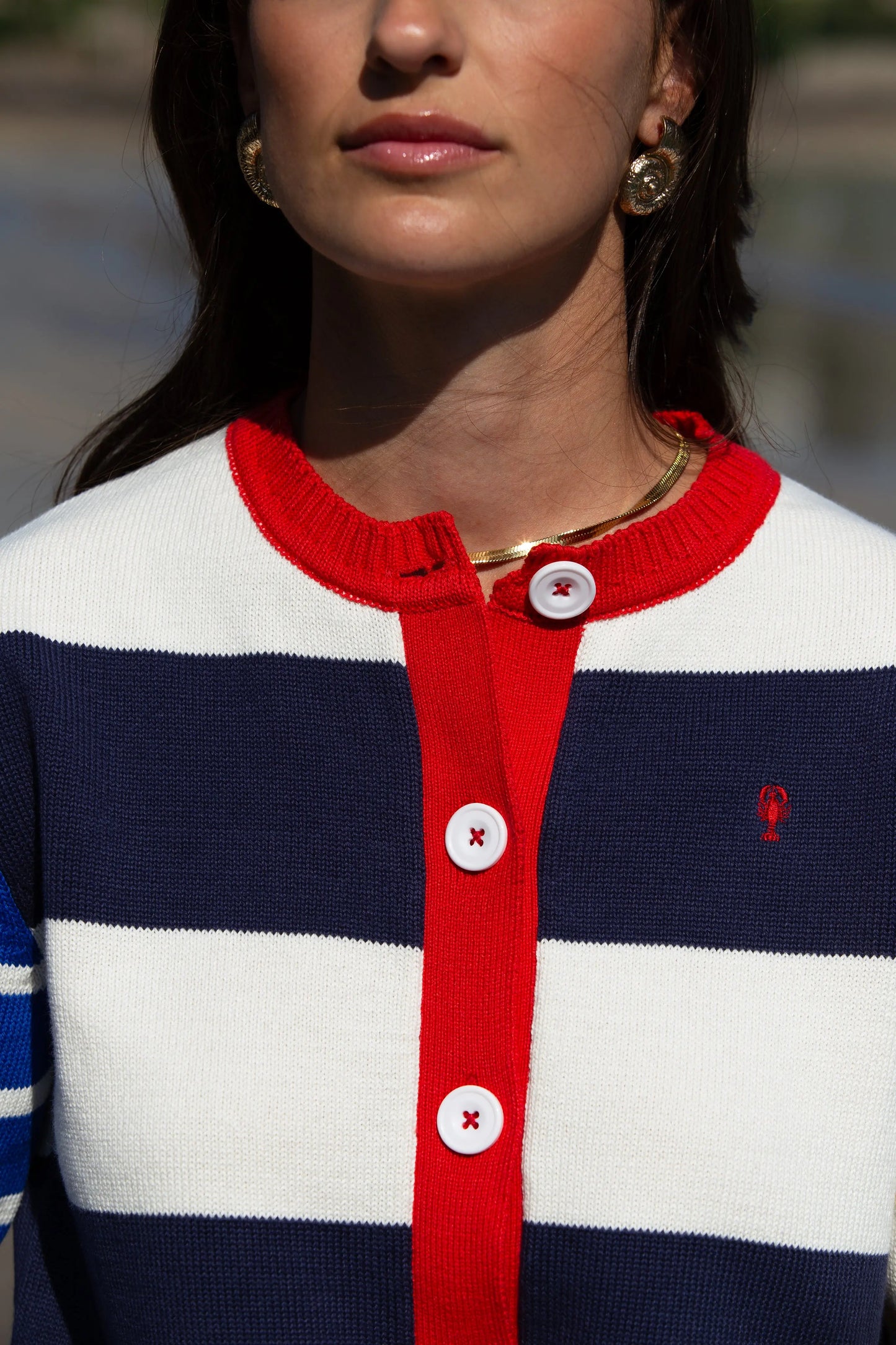 Gilet Rayé Boutonné « Lola » La 5ème Femme