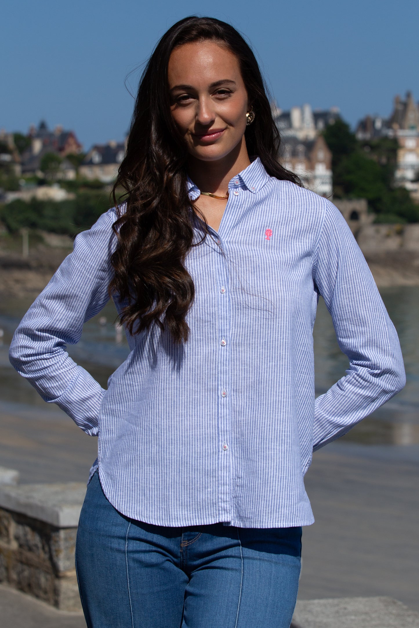 Chemise Rayée en Lin