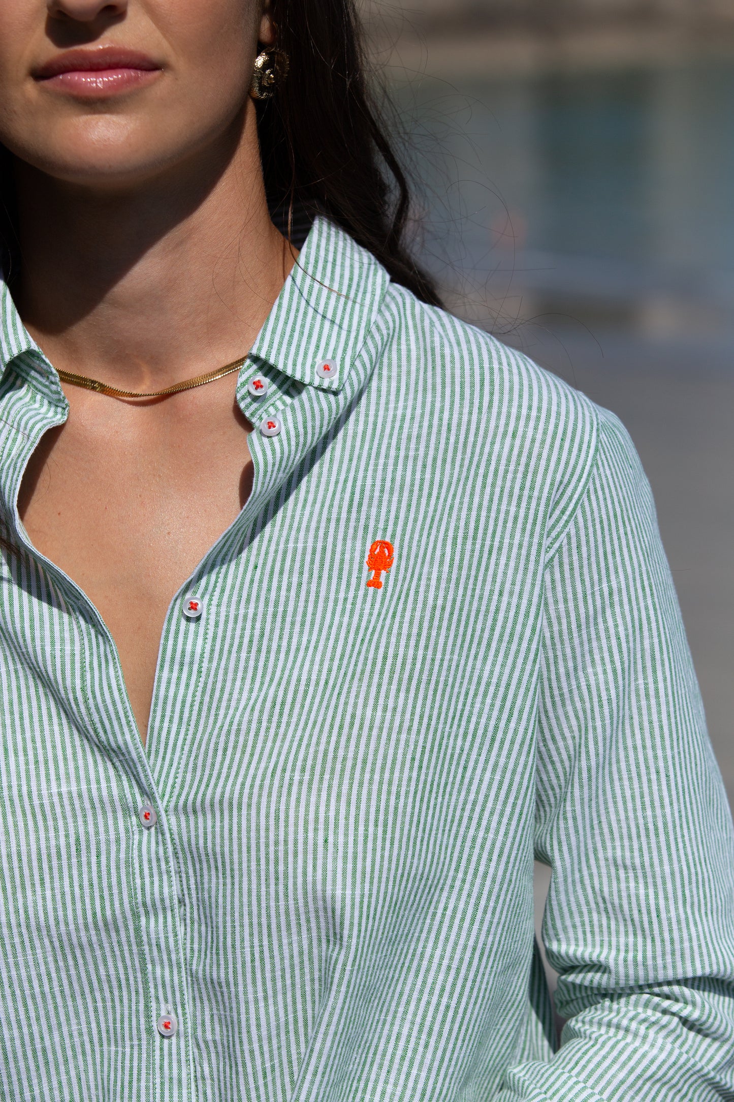 Chemise Rayée en Lin