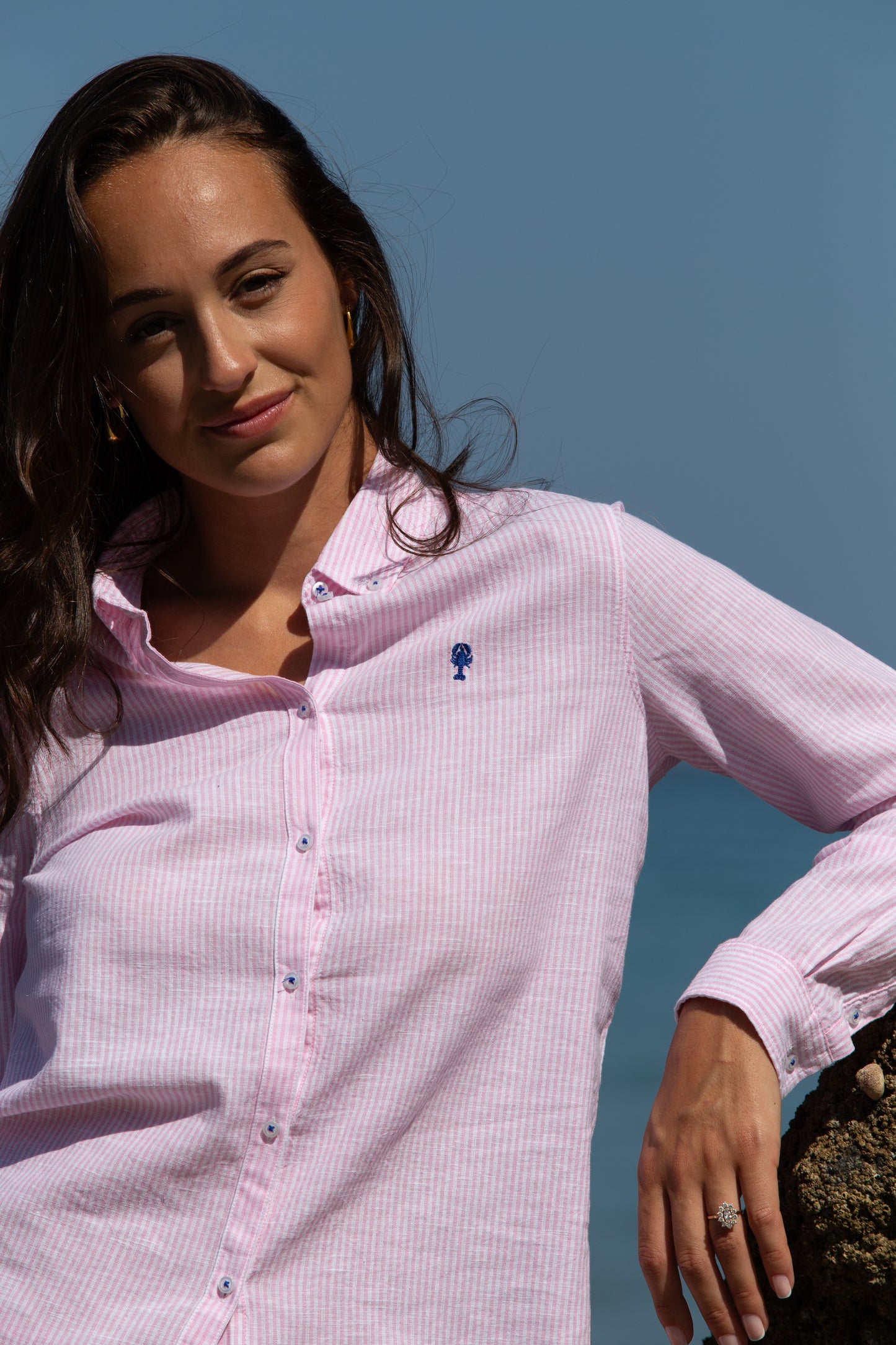 Chemise Rayée en Lin