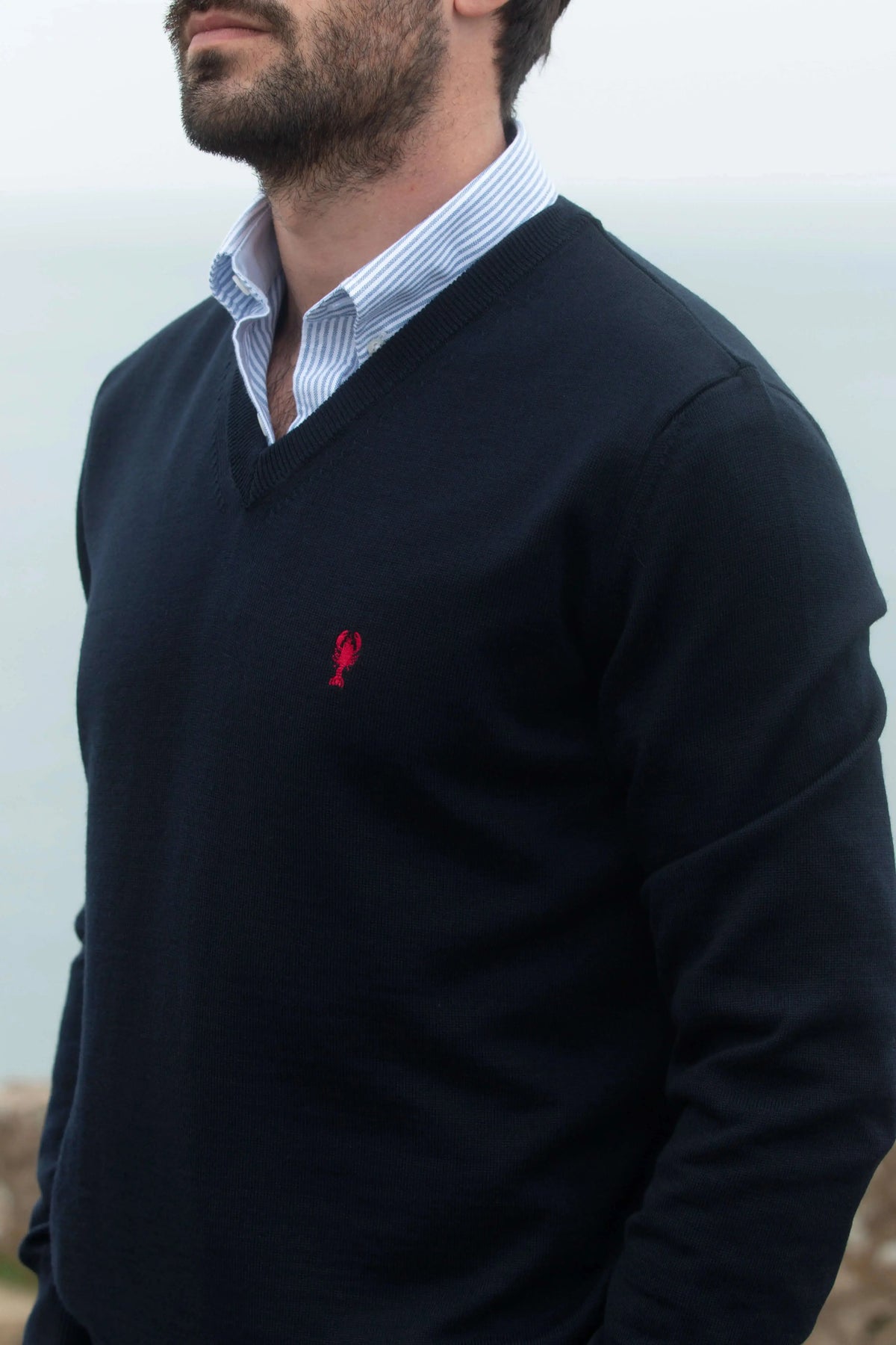 Pull Laine Mérinos Col V « Claude » La 5ème Homme