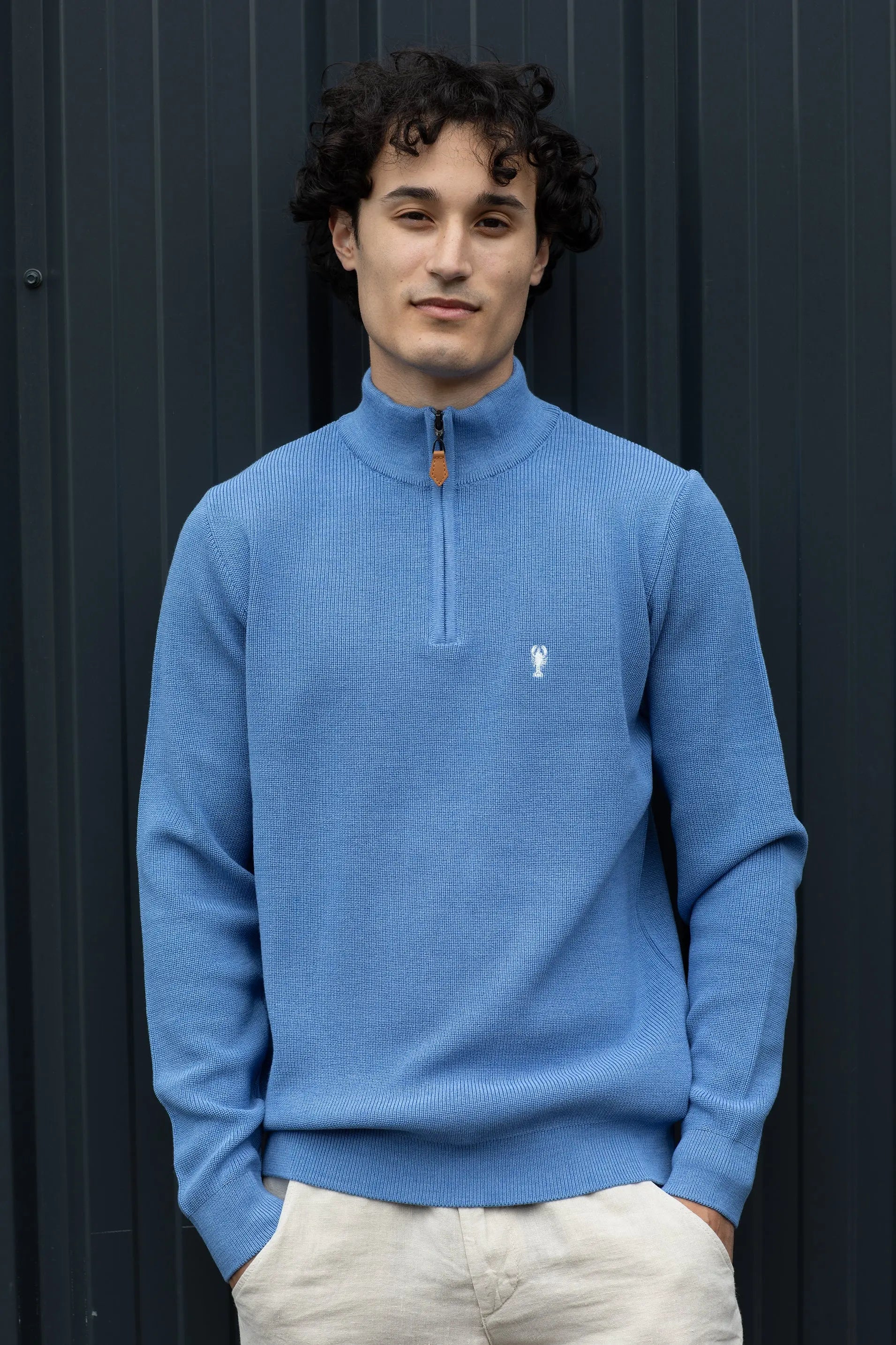 Pull Marin Col Zippé « Alexandre » – La 5ème Homme