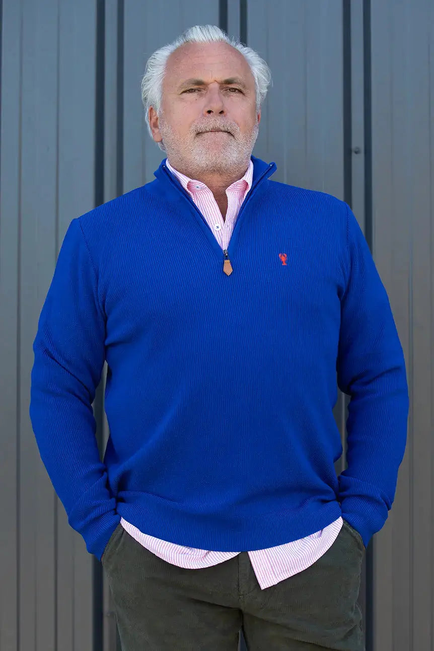 Pull Marin Col Zippé « Alexandre » La 5ème Homme