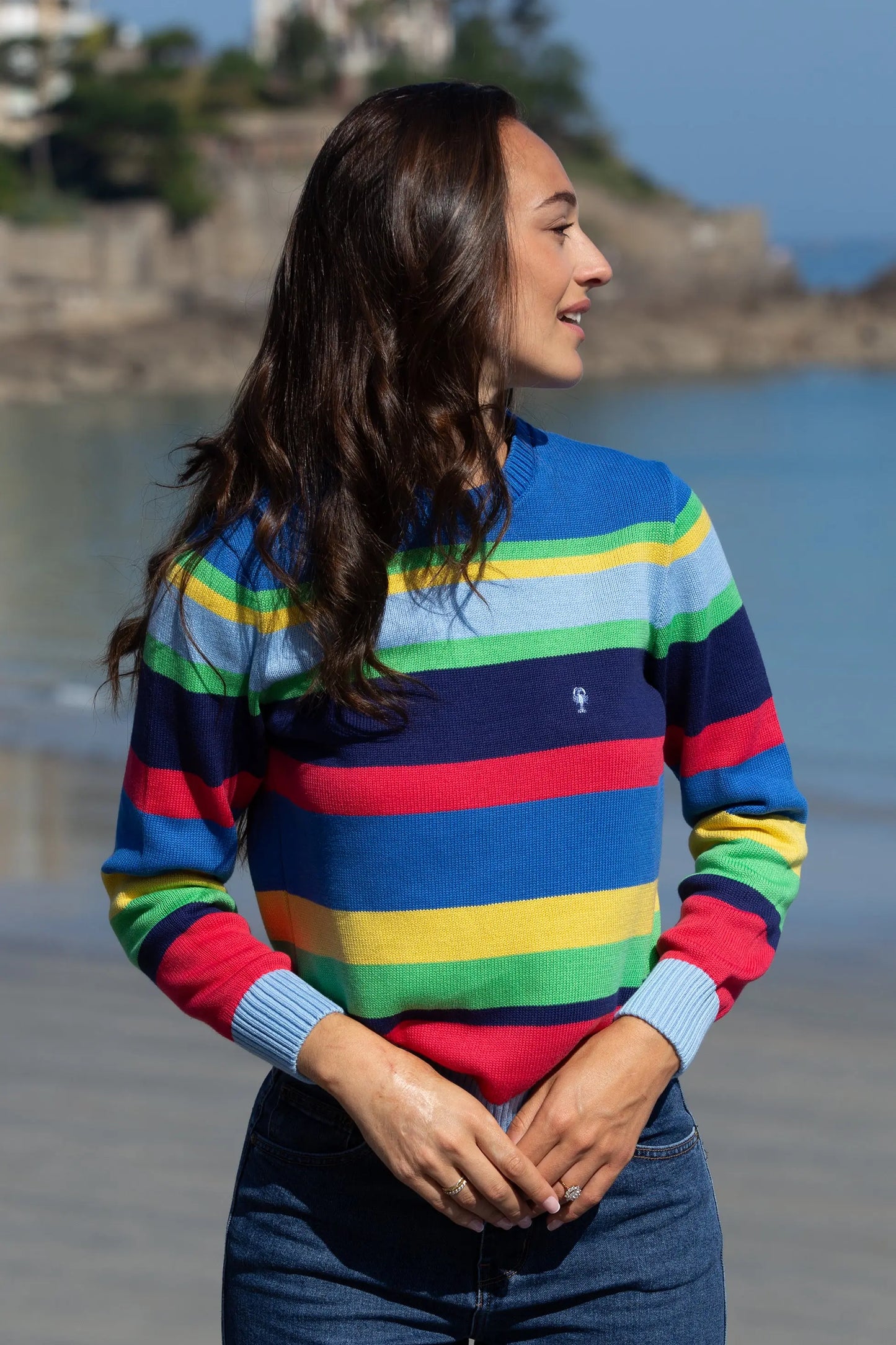 Pull en Coton Rayé « Iris » La 5ème Femme