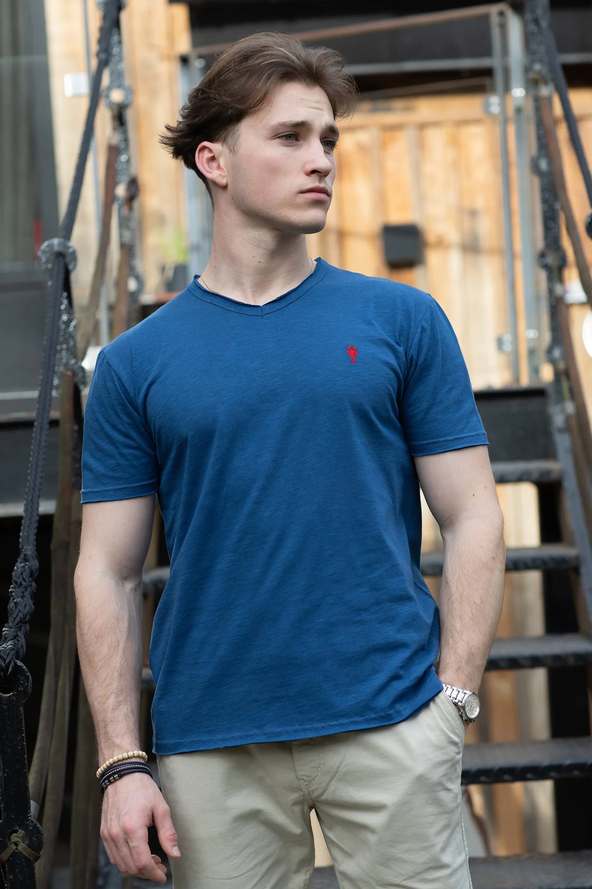 T-shirt Col V « Maroc » La 5ème Homme