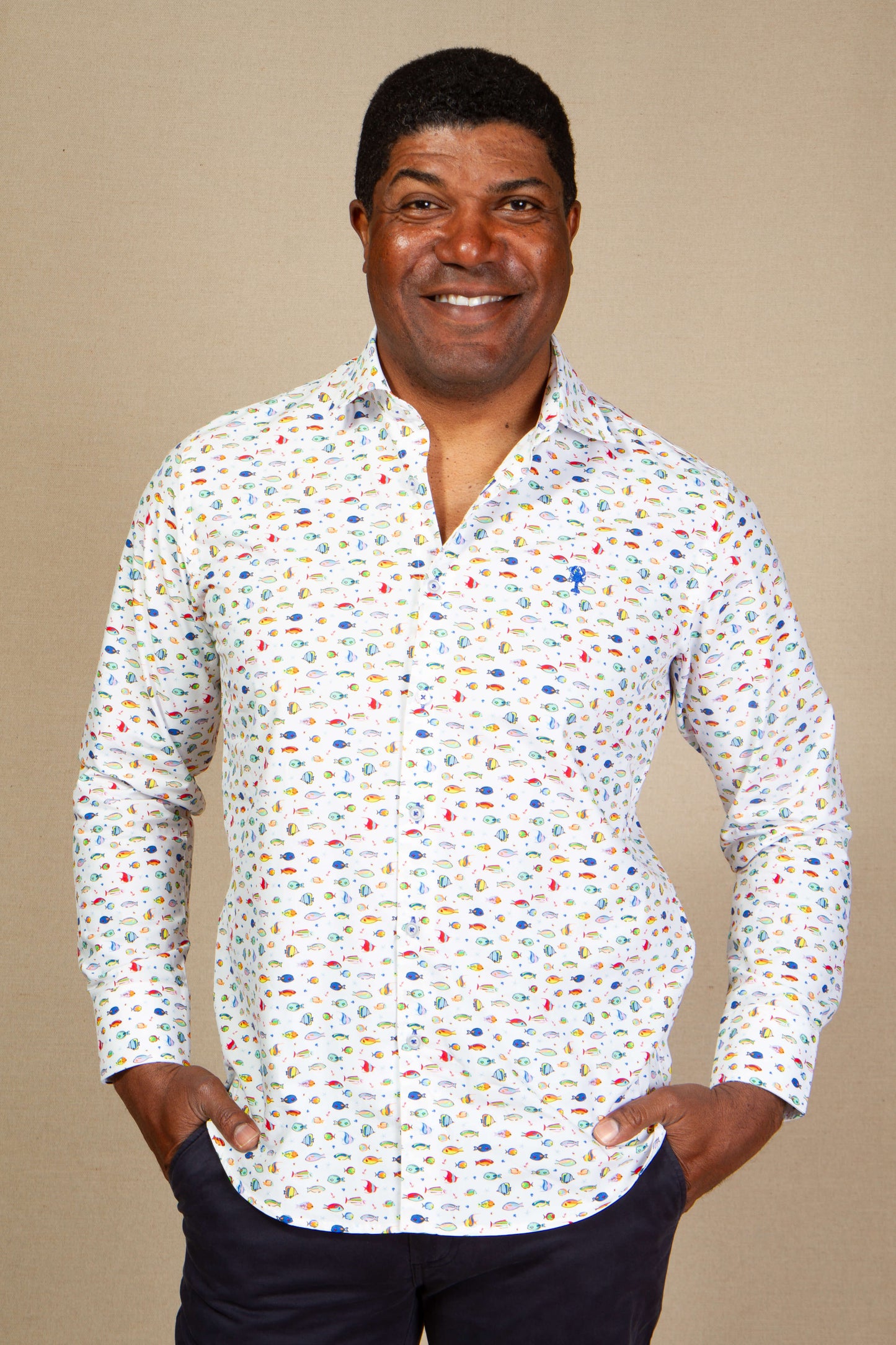 Chemise à motif « Poisson »