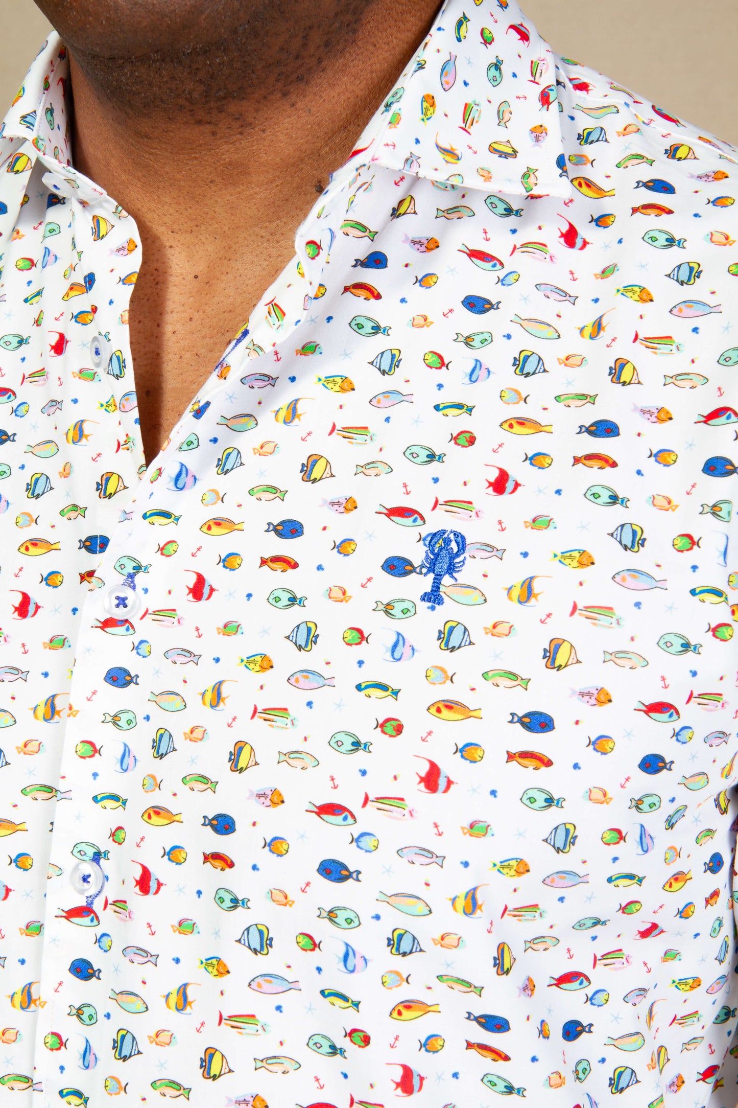 Chemise à motif « Poisson »