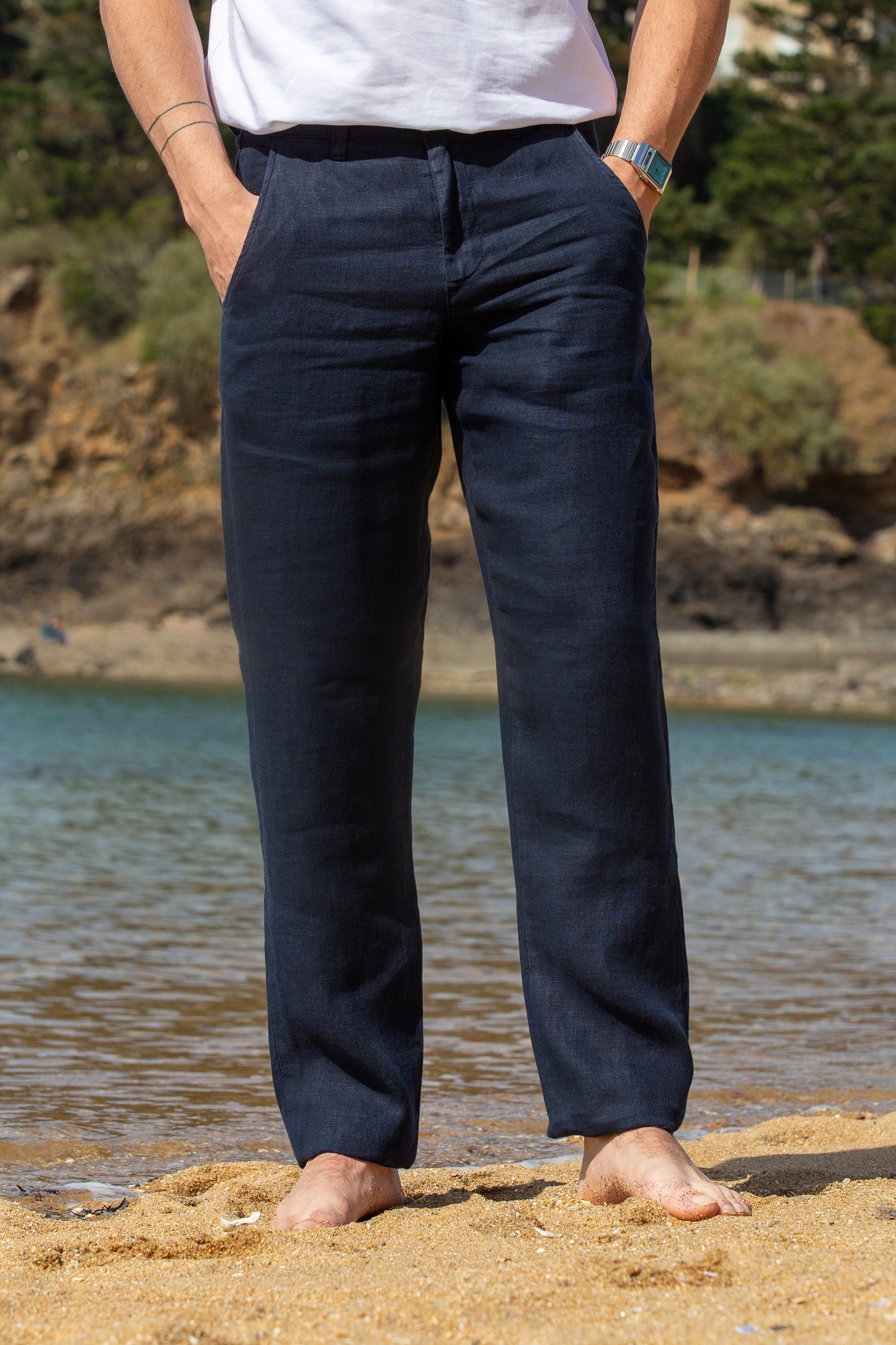Pantalon en Lin
