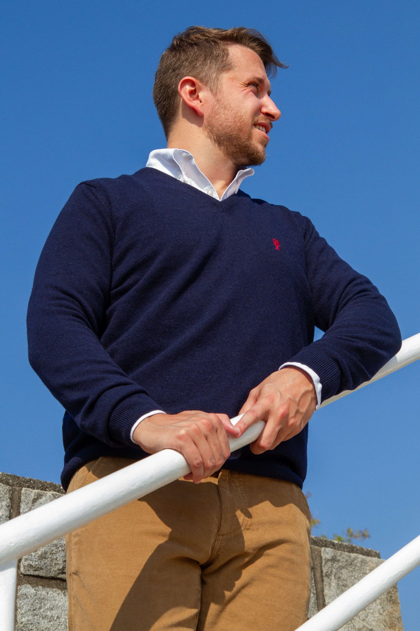“Vincent” V-neck sweater