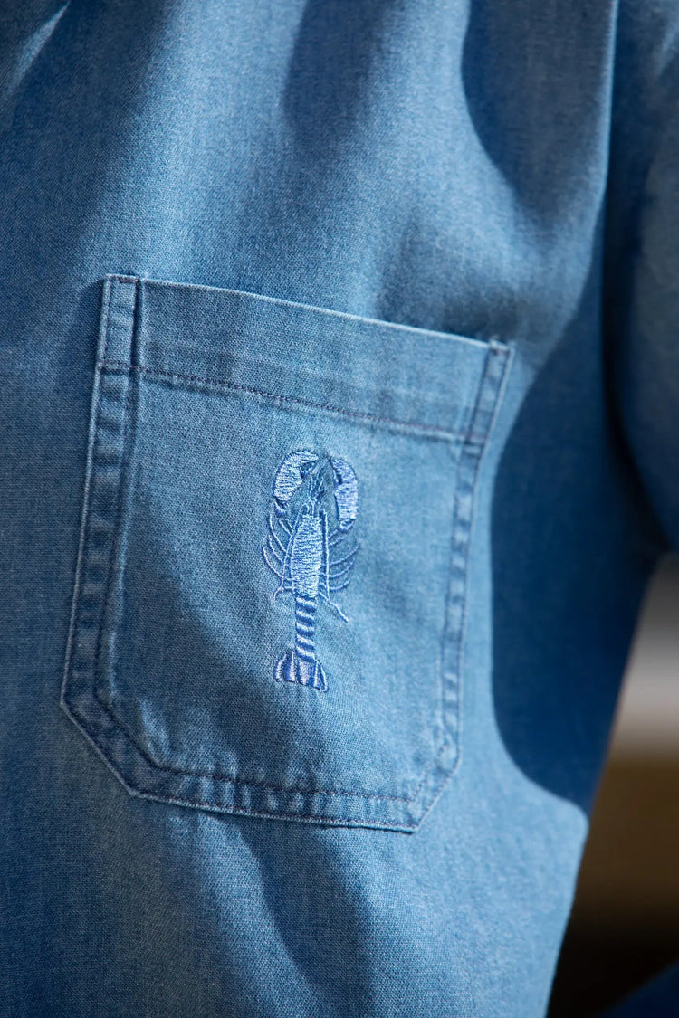Robe Femme Bleu Jean en Coton "Fany" La 5ème Homme 