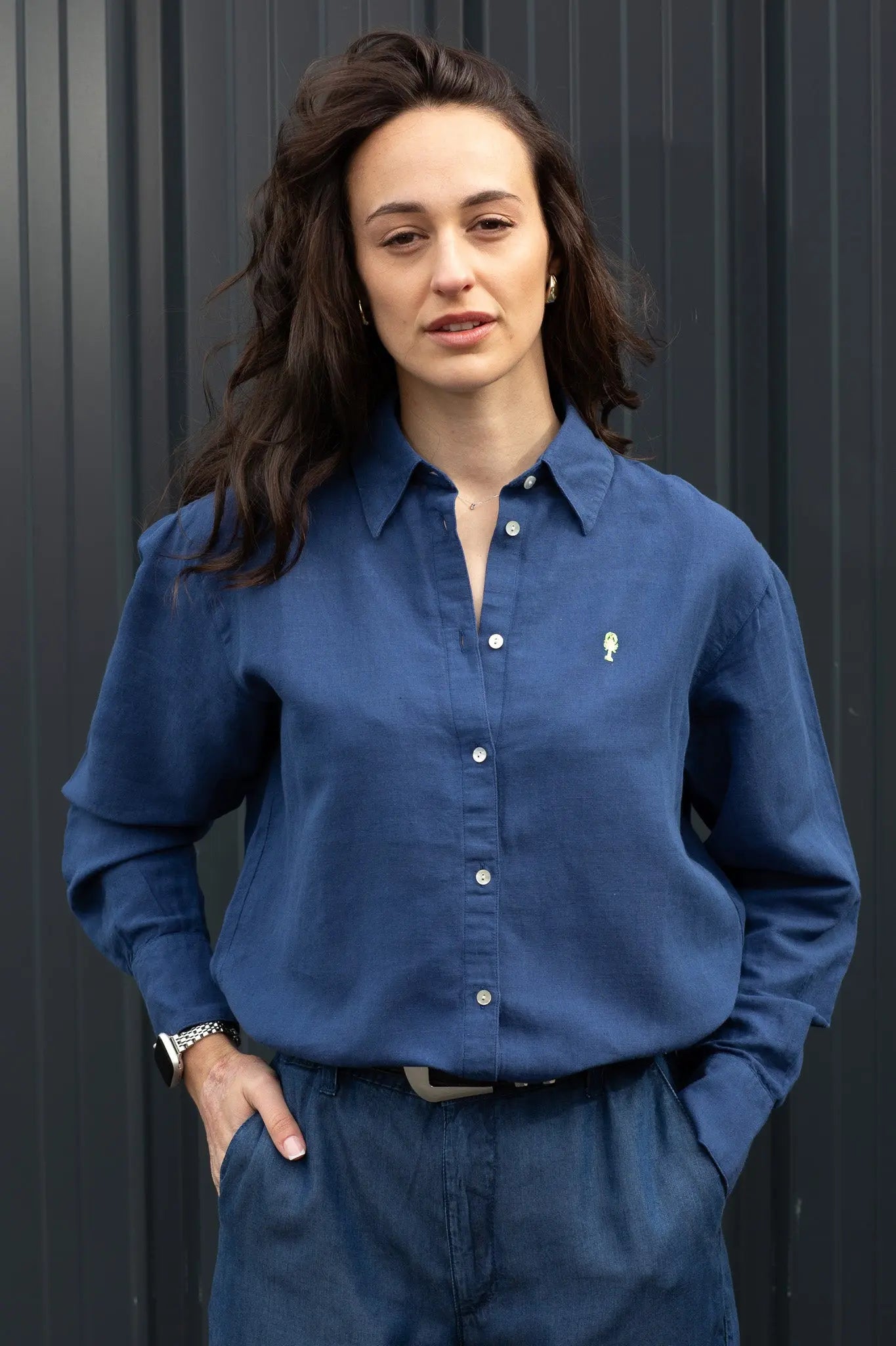 Chemise Lin Oversize « Aurélia » Unie La 5ème Femme 
