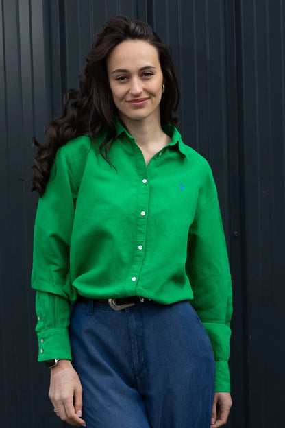 Chemise Lin Oversize « Aurélia » Unie La 5ème Femme 