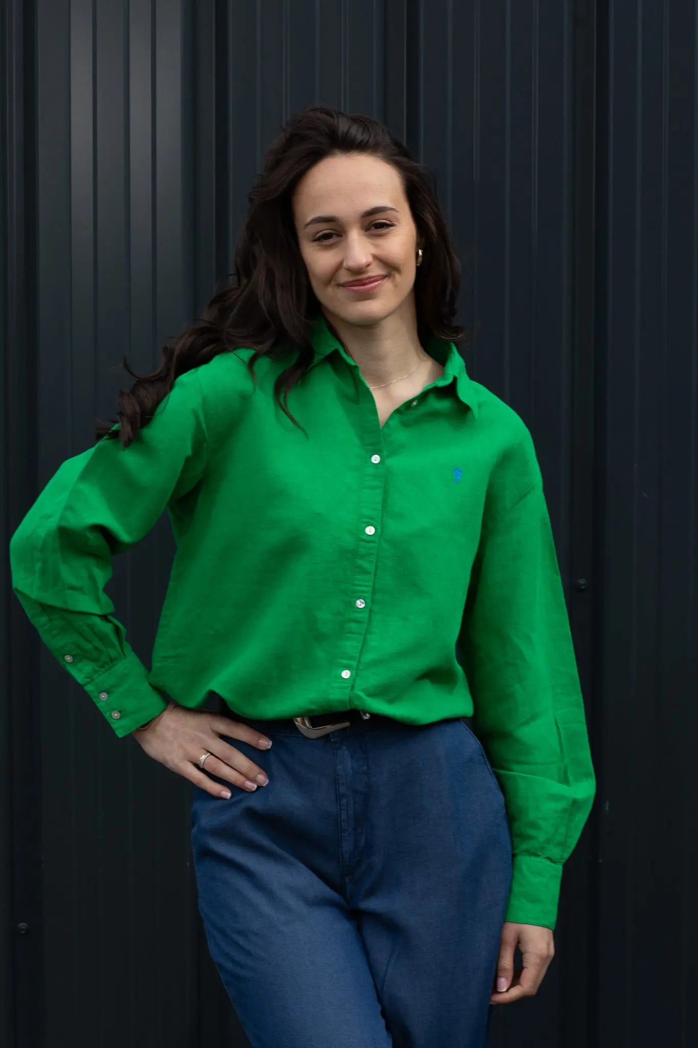 Chemise Lin Oversize « Aurélia » Unie La 5ème Femme 