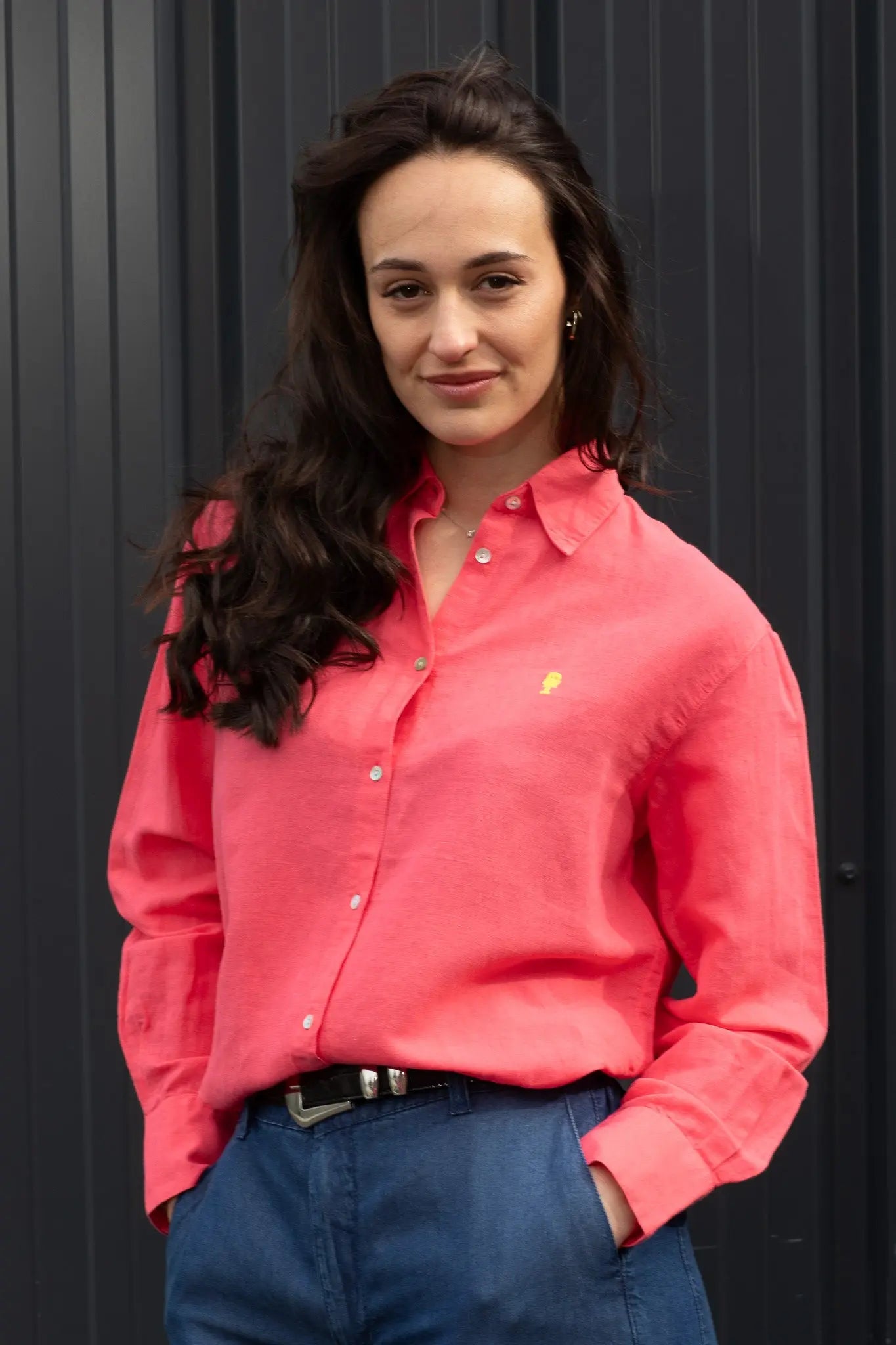 Chemise Lin Oversize « Aurélia » Unie La 5ème Femme 