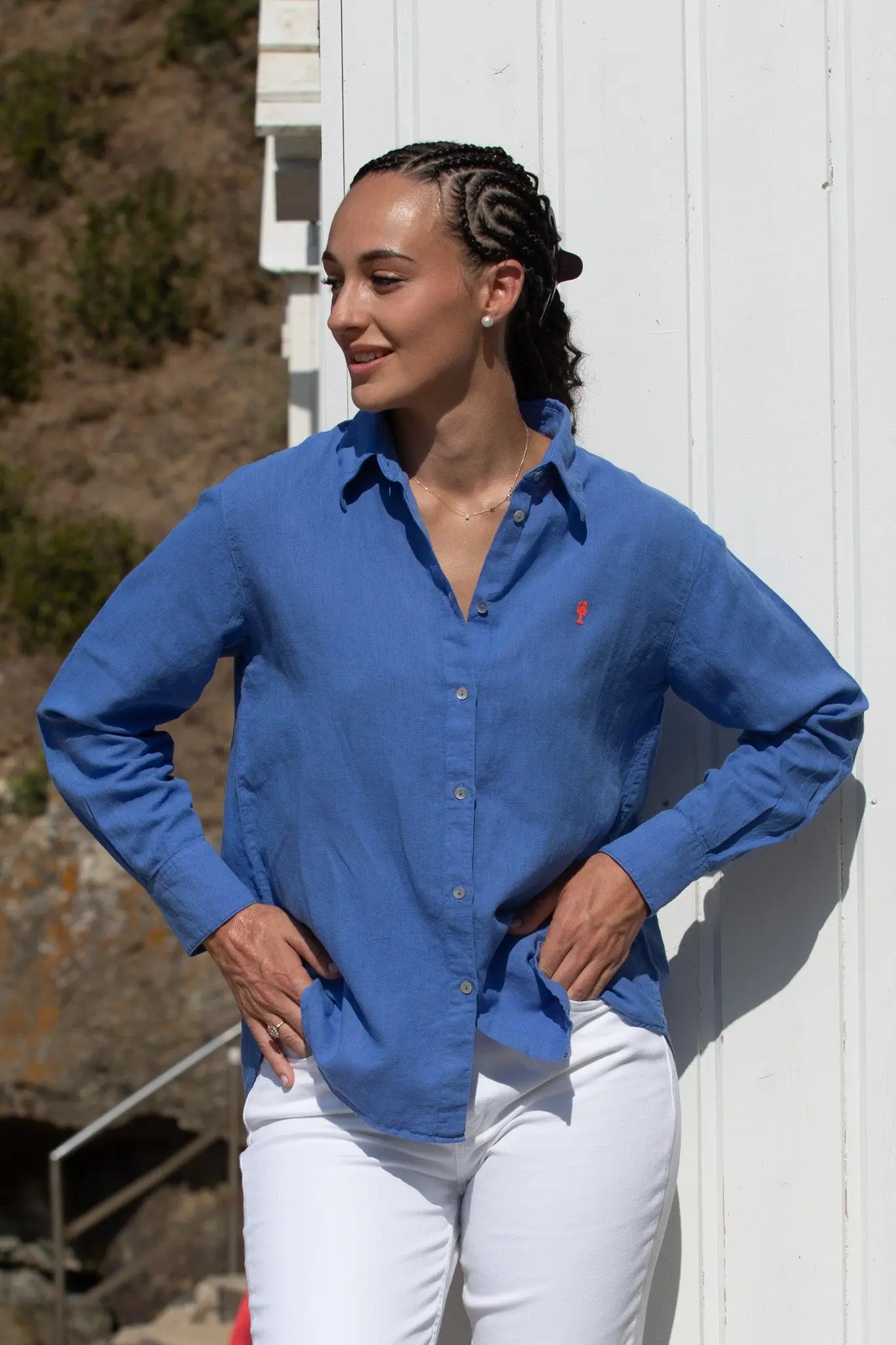 Chemise Lin Oversize « Aurélia » Unie La 5ème Femme 