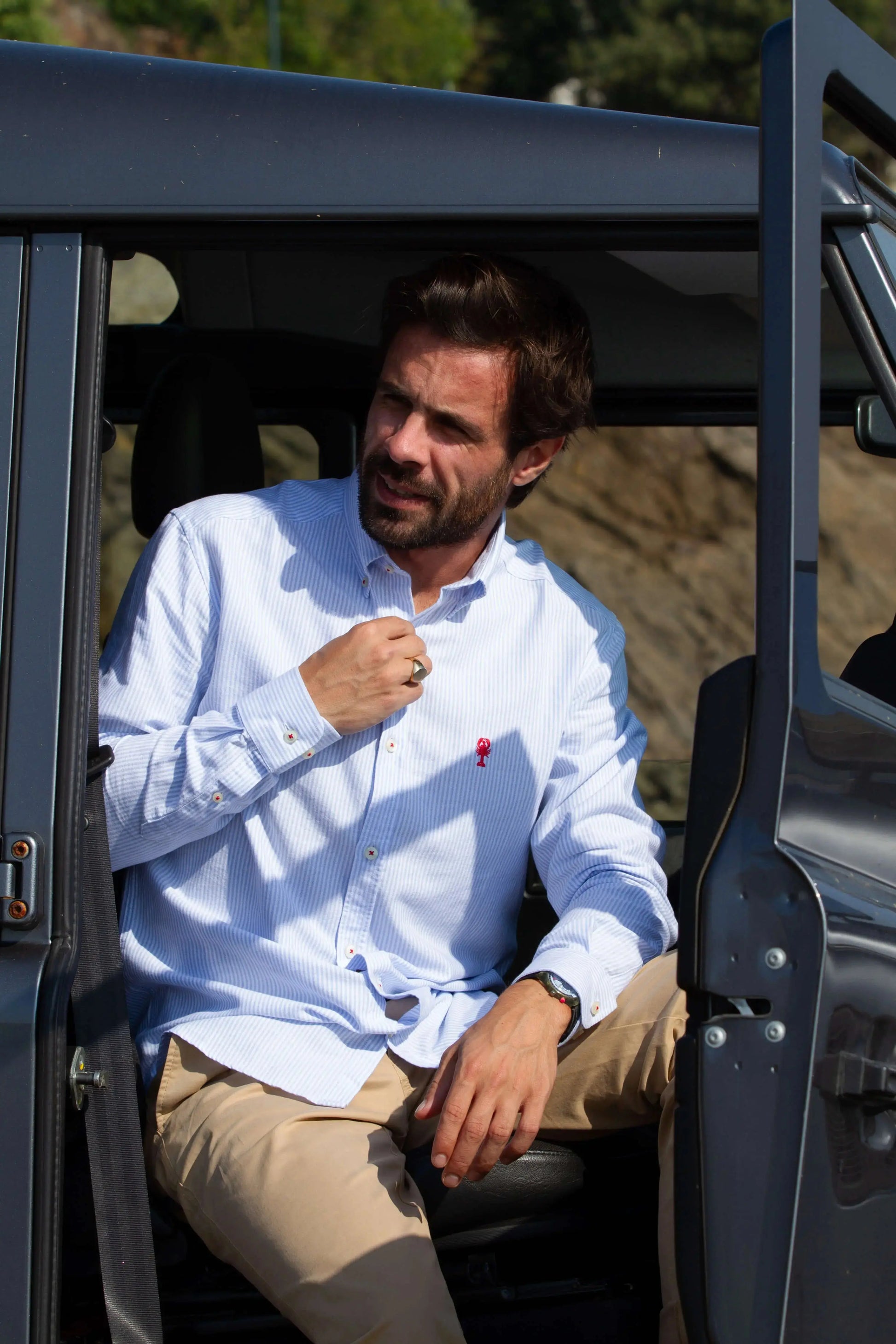 Chemise Oxford Rayée « Touquet » GD La 5ème Homme 