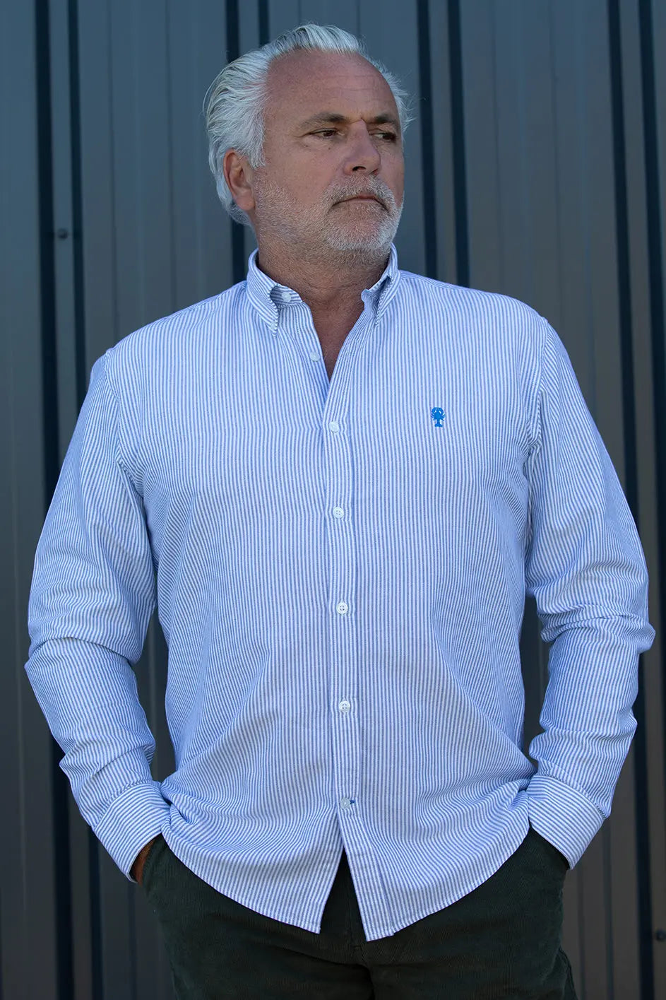 Chemise Oxford Rayée « Touquet » La 5ème Homme 