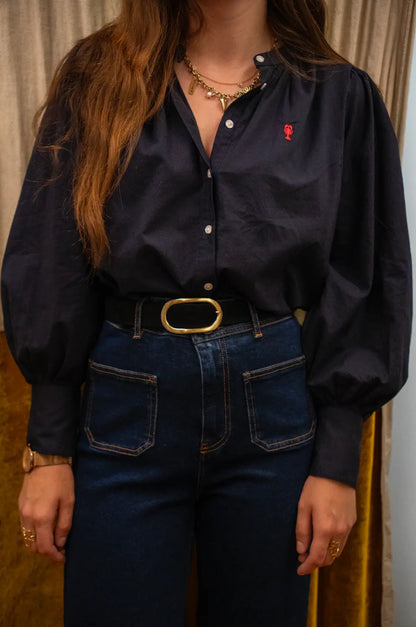 Chemise Rayée Col Mao « Daniela » La 5ème Femme 