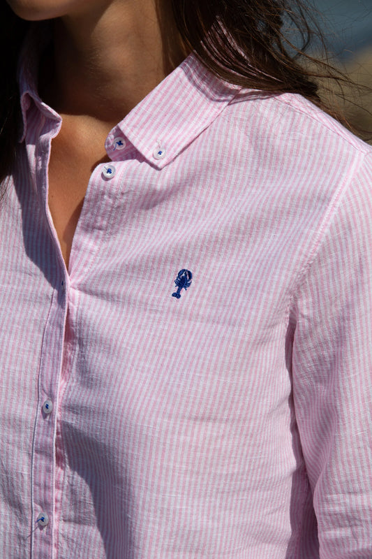 Chemise Rayée en Lin La 5ème Femme 