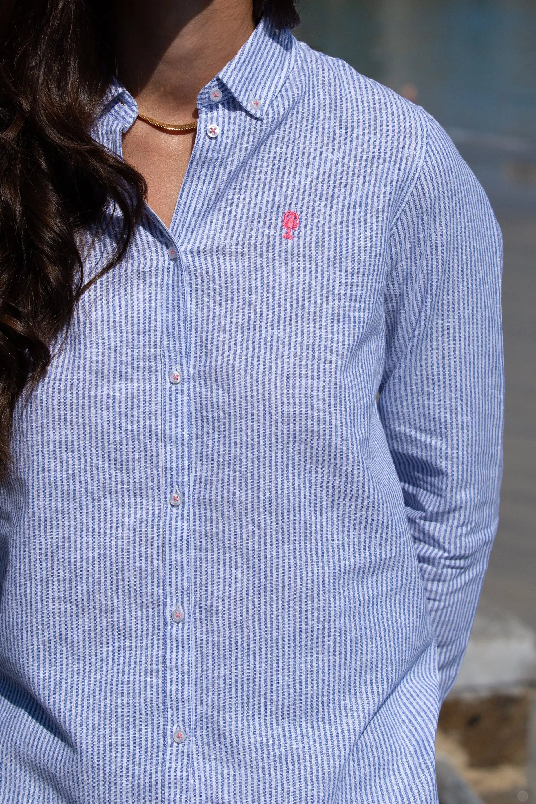Chemise Rayée en Lin La 5ème Femme 
