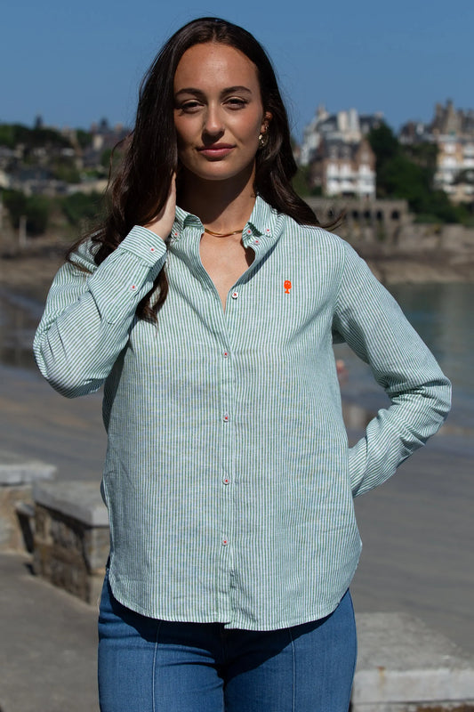 Chemise Rayée en Lin La 5ème Femme 