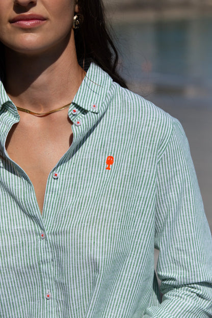 Chemise Rayée en Lin La 5ème Femme 