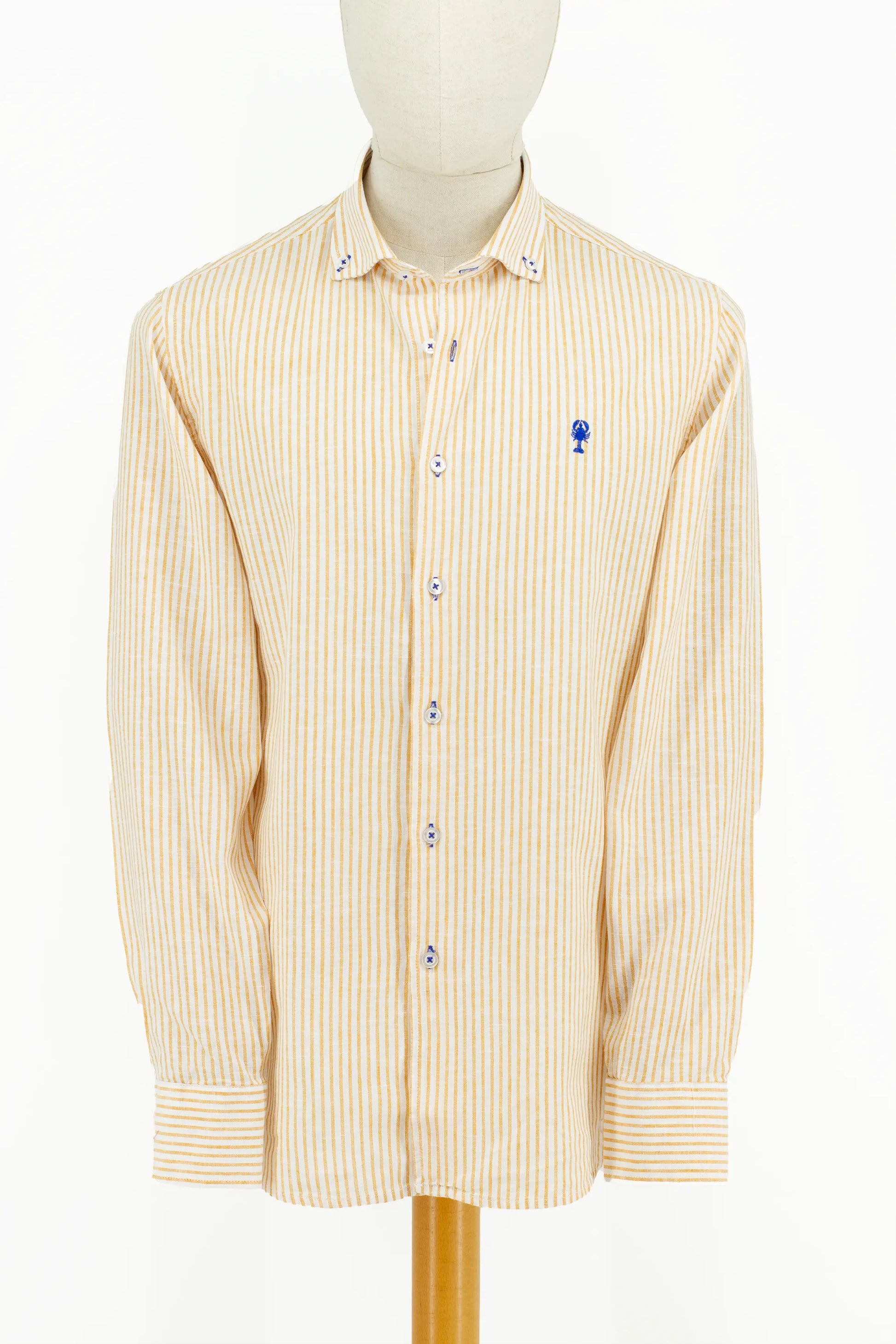Chemise Rayée en Lin La 5ème Homme 
