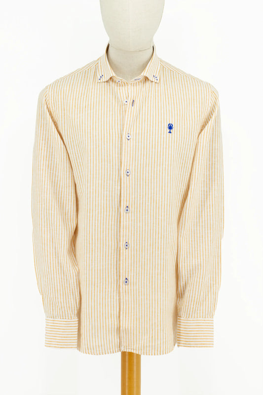 Chemise Rayée en Lin La 5ème Homme 
