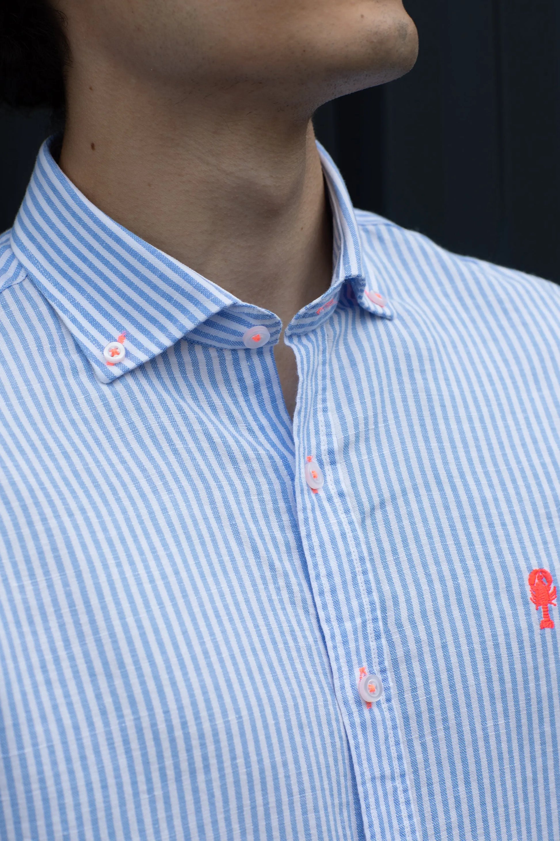 Chemise Rayée en Lin La 5ème Homme 