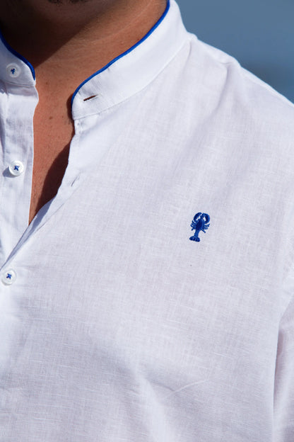 Chemise « Mao » en Lin La 5ème Homme 