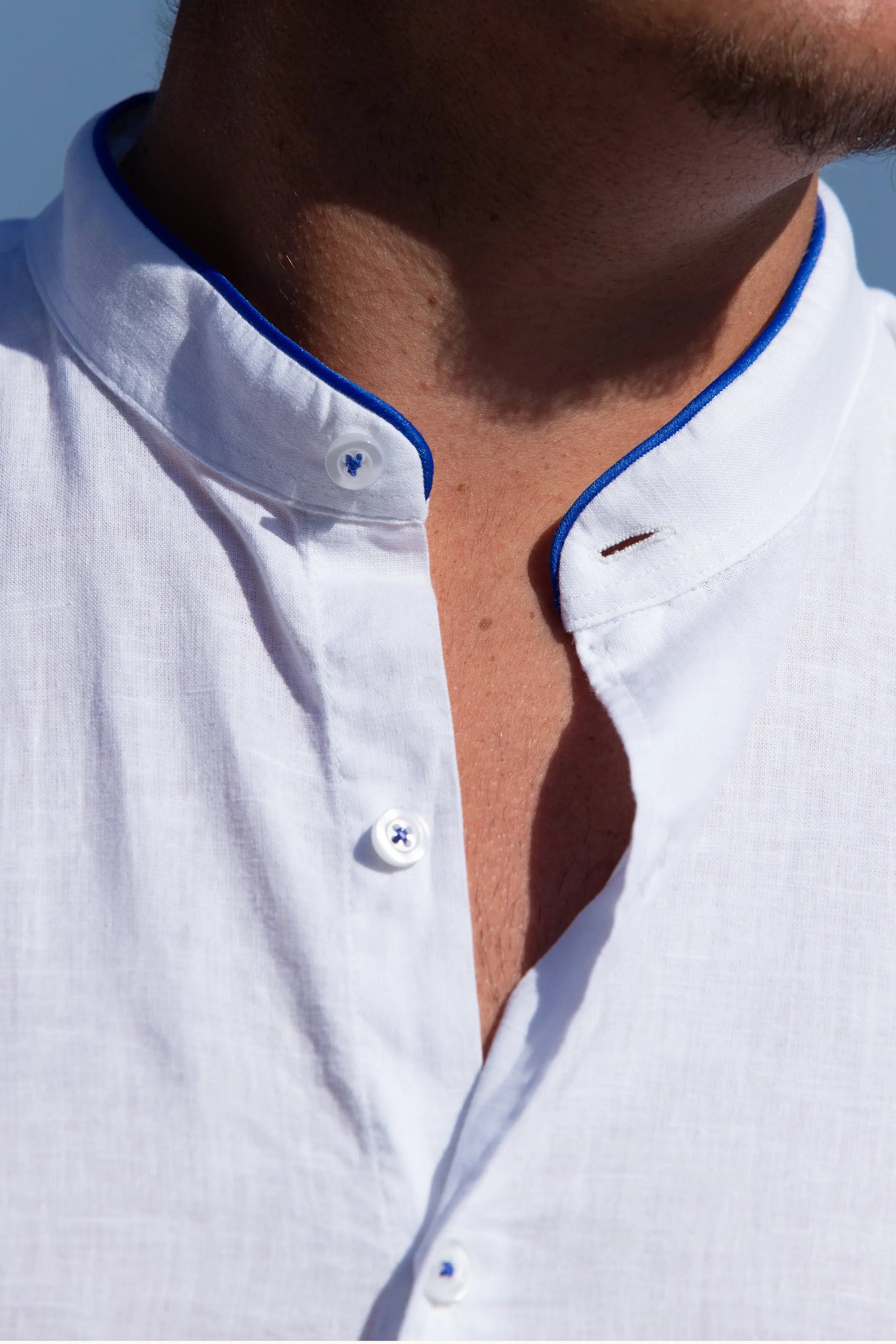 Chemise « Mao » en Lin La 5ème Homme 