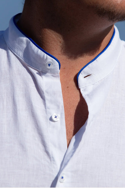 Chemise « Mao » en Lin La 5ème Homme 