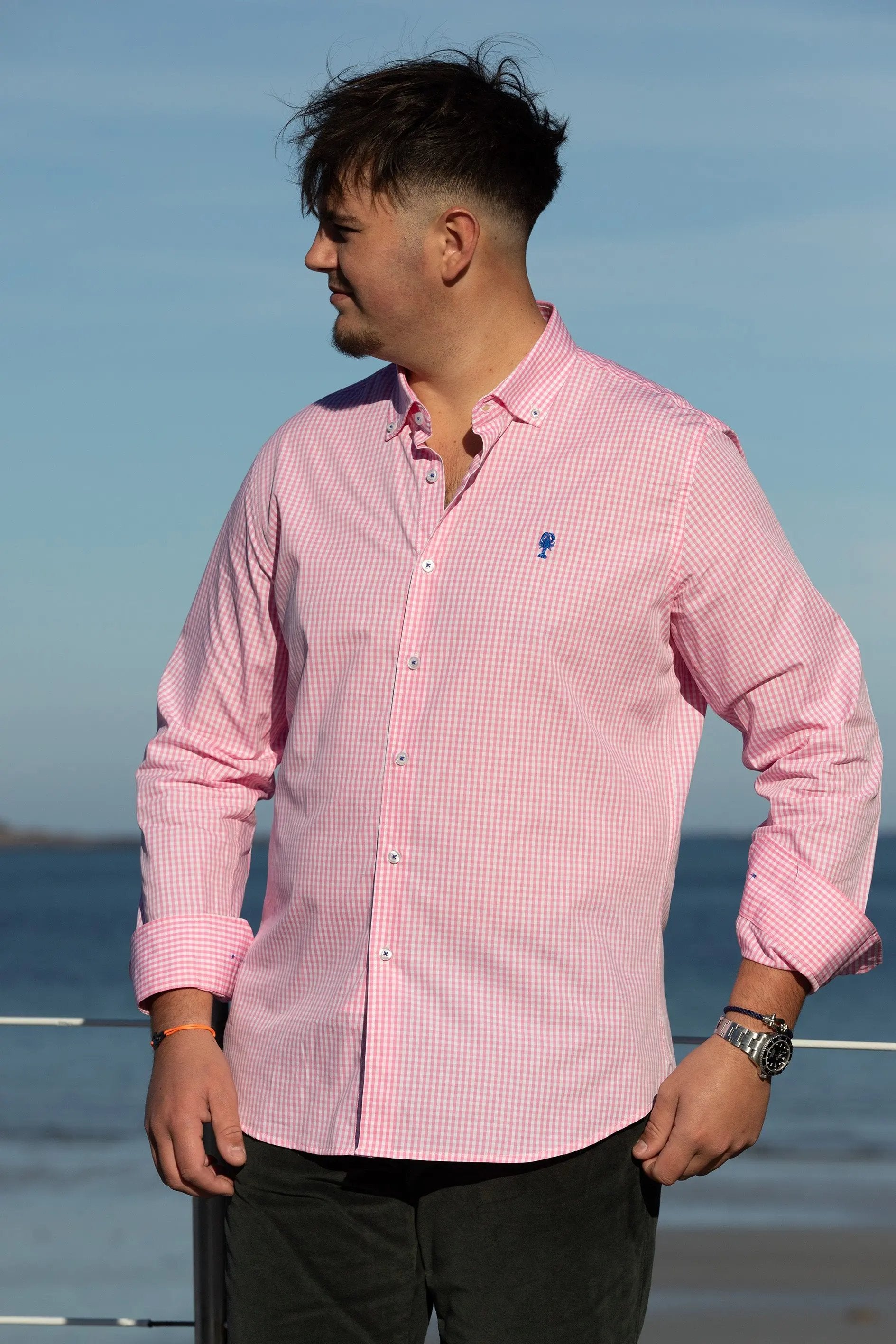 Chemise à carreaux Vichy  La 5ème Homme 