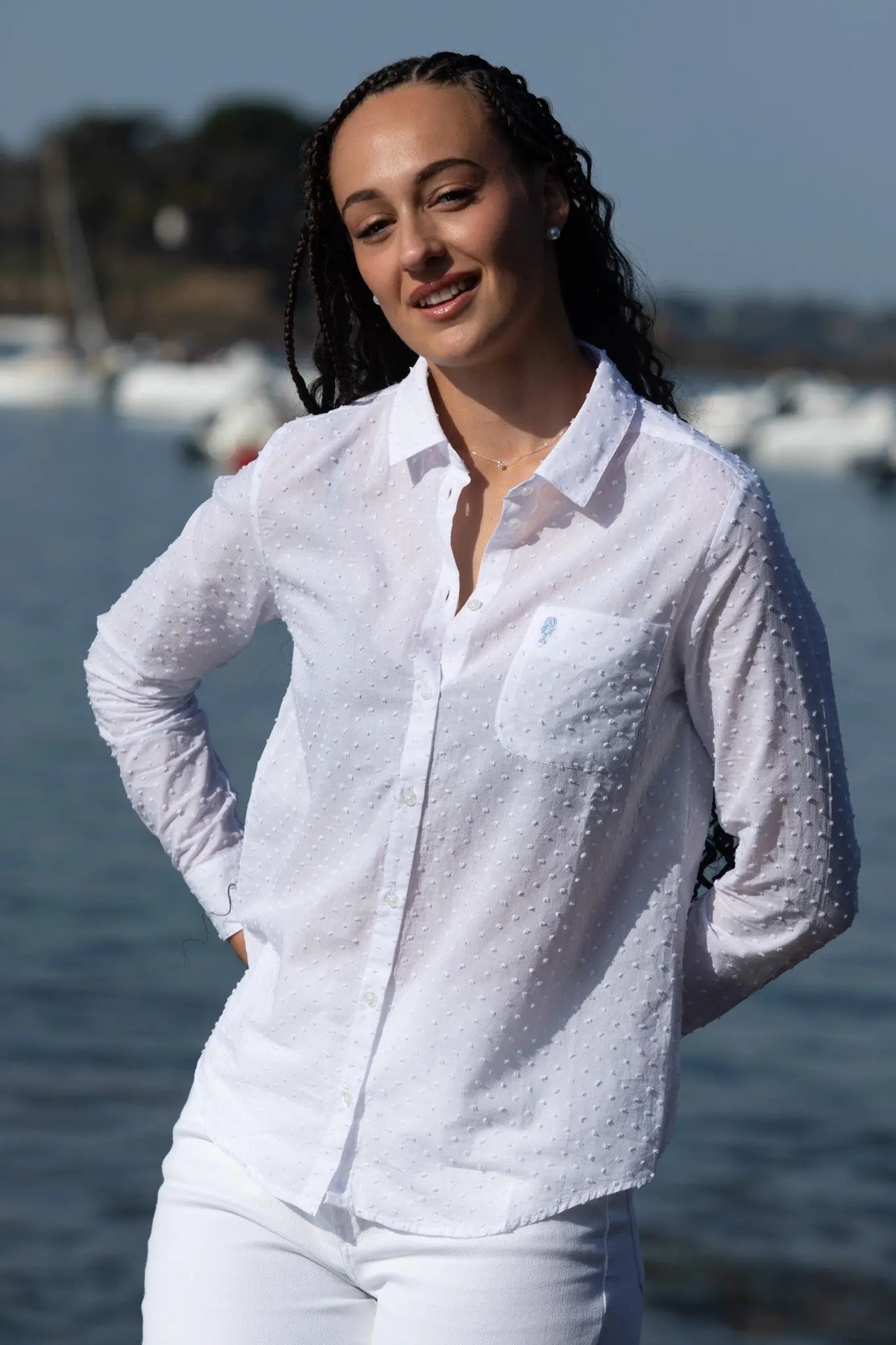 Chemise en Coton Brodée "Lili" La 5ème Homme 