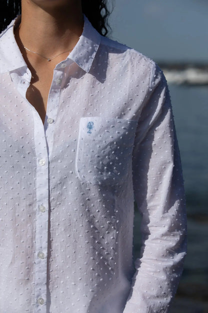 Chemise en Coton Brodée "Lili" La 5ème Homme 