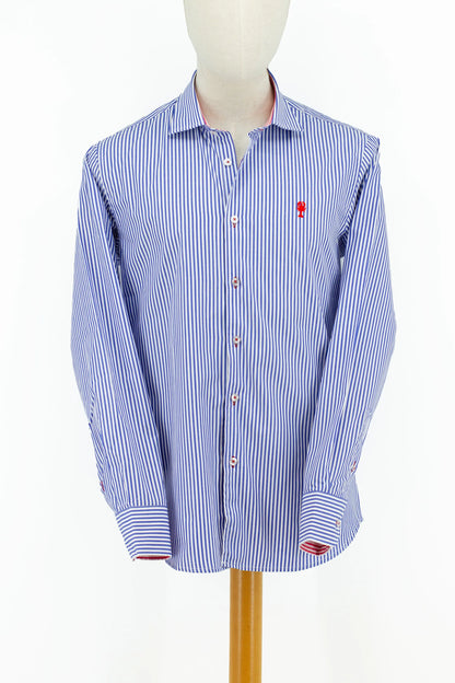 Chemise en Popeline Rayée La 5ème Homme 