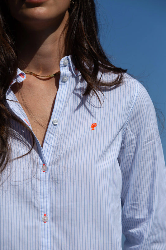 Chemise en Popeline Rayée « Yadhi » La 5ème Femme 