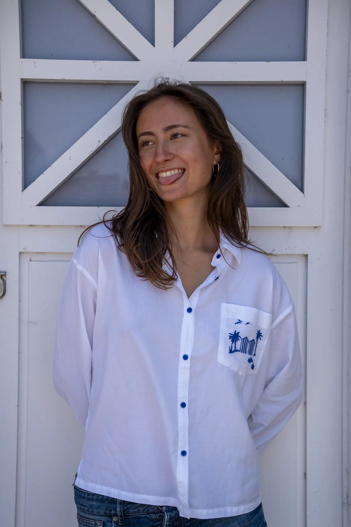Chemise en coton "Caroline" La 5ème Homme 
