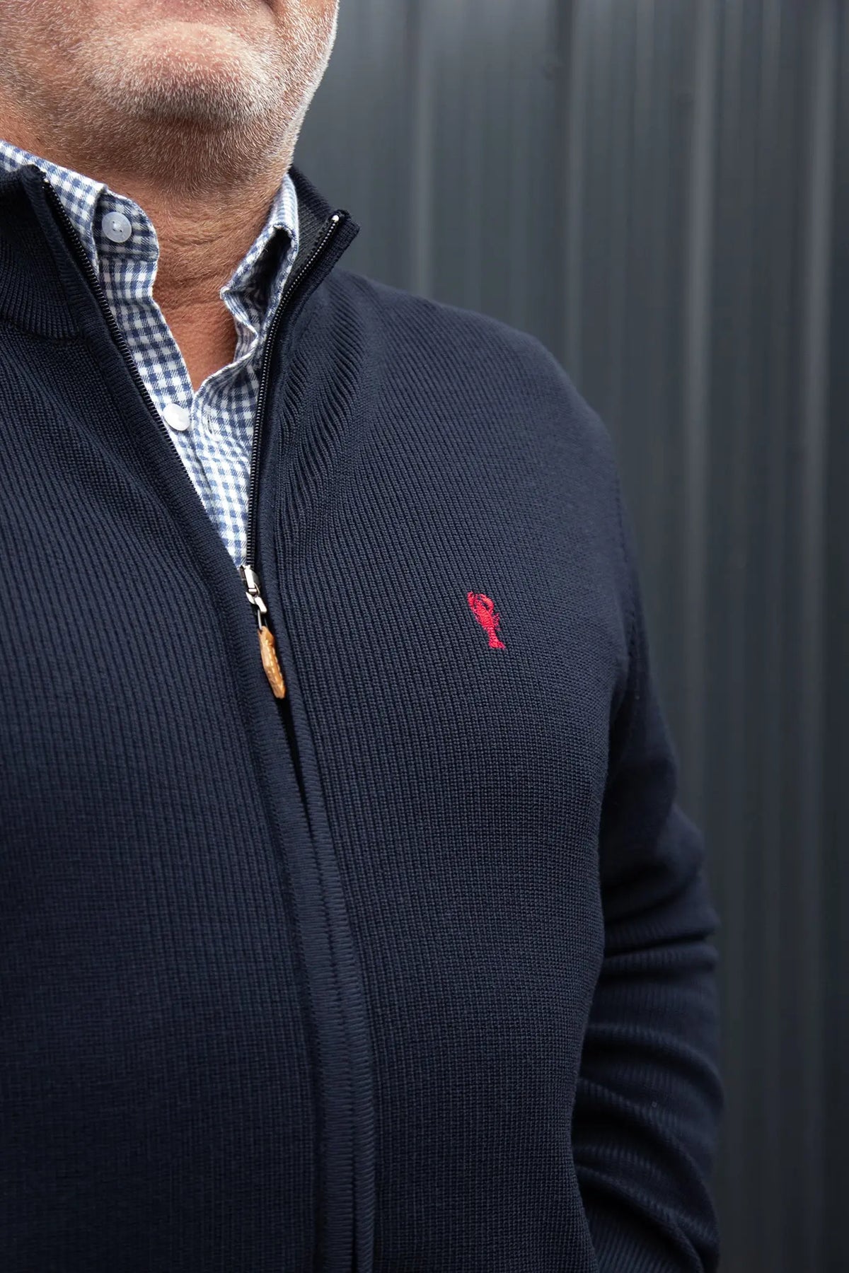 Gilet Marin Zippé « Antoine » La 5ème Homme 