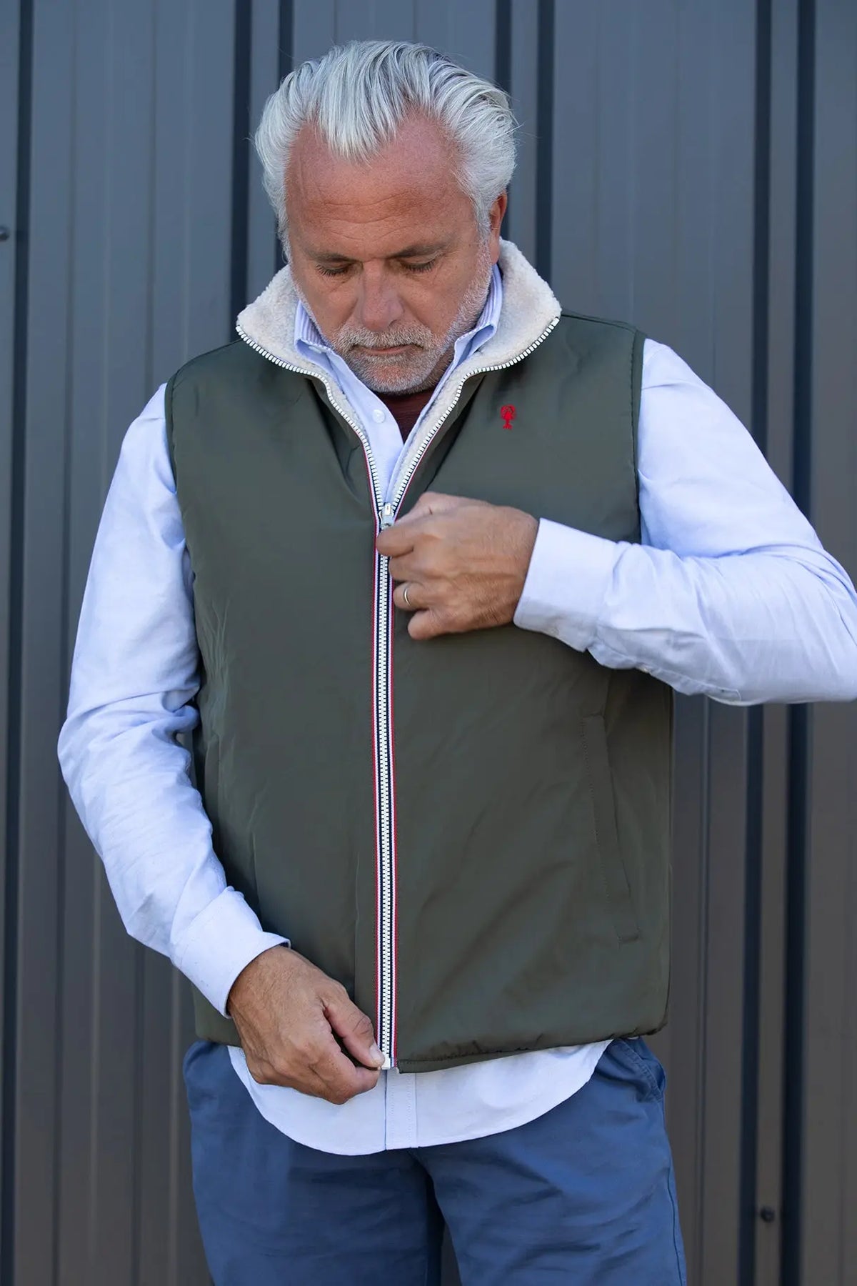 Gilet Sherpa Réversible La 5ème Homme 
