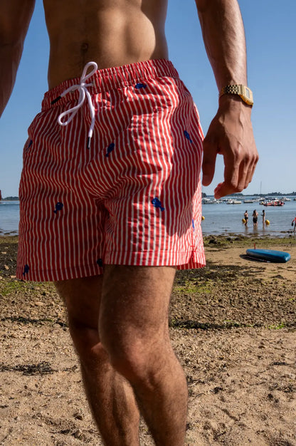 Maillot de Bain « Christophe » Rayé Homards La 5ème Homme 
